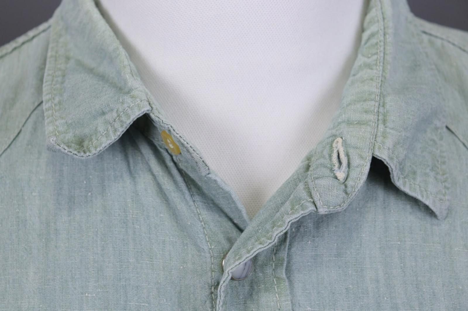 Edwin Edwin Japanese Denim Pockets Snap Overshirt Shirt Size M Size US M / EU 48-50 / 2 - 4 Thumbnail