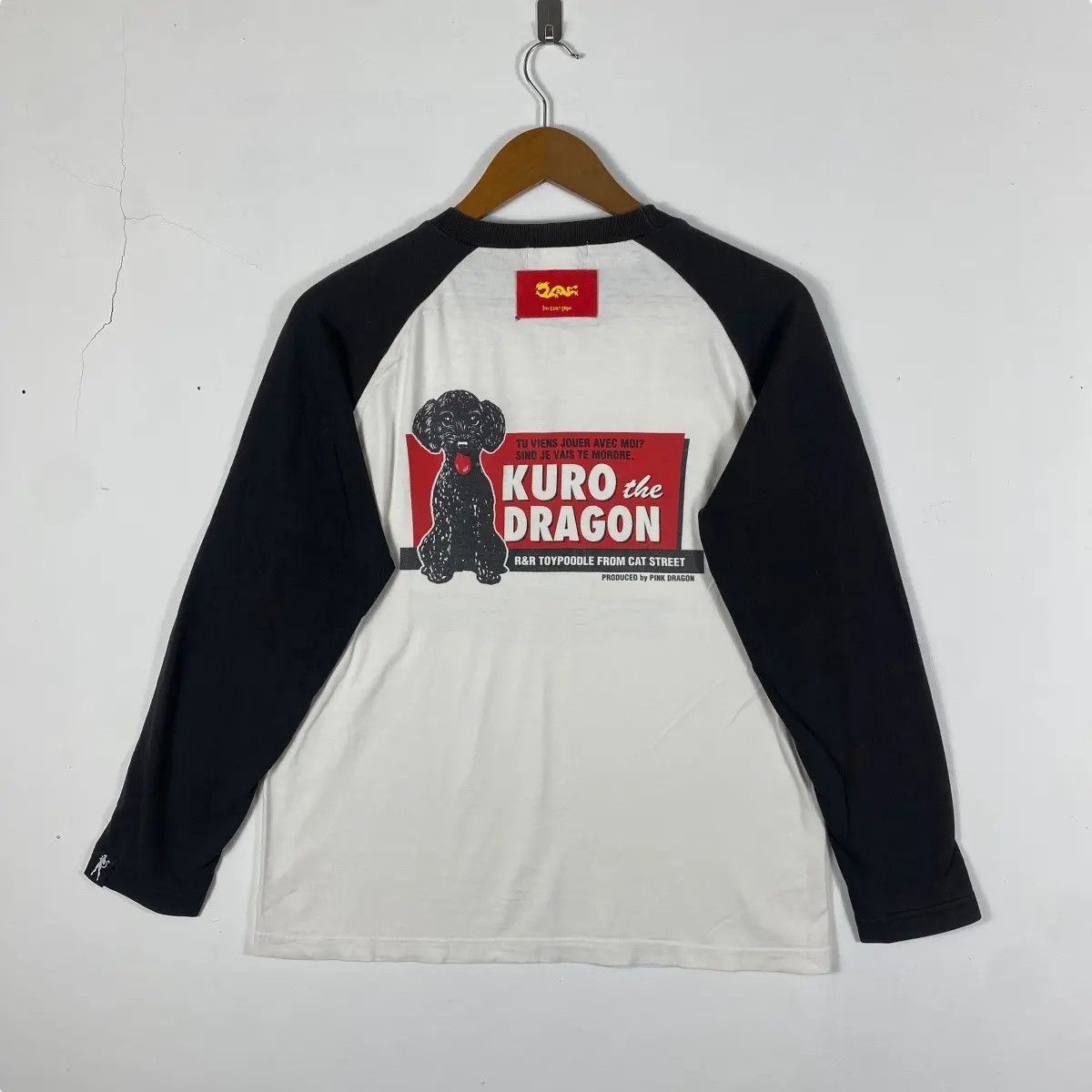 Japanese Brand Vintage 00's CREAM SODA Kuro The Dragon Long Sleeve Tee Size US M / EU 48-50 / 2 - 4 Thumbnail