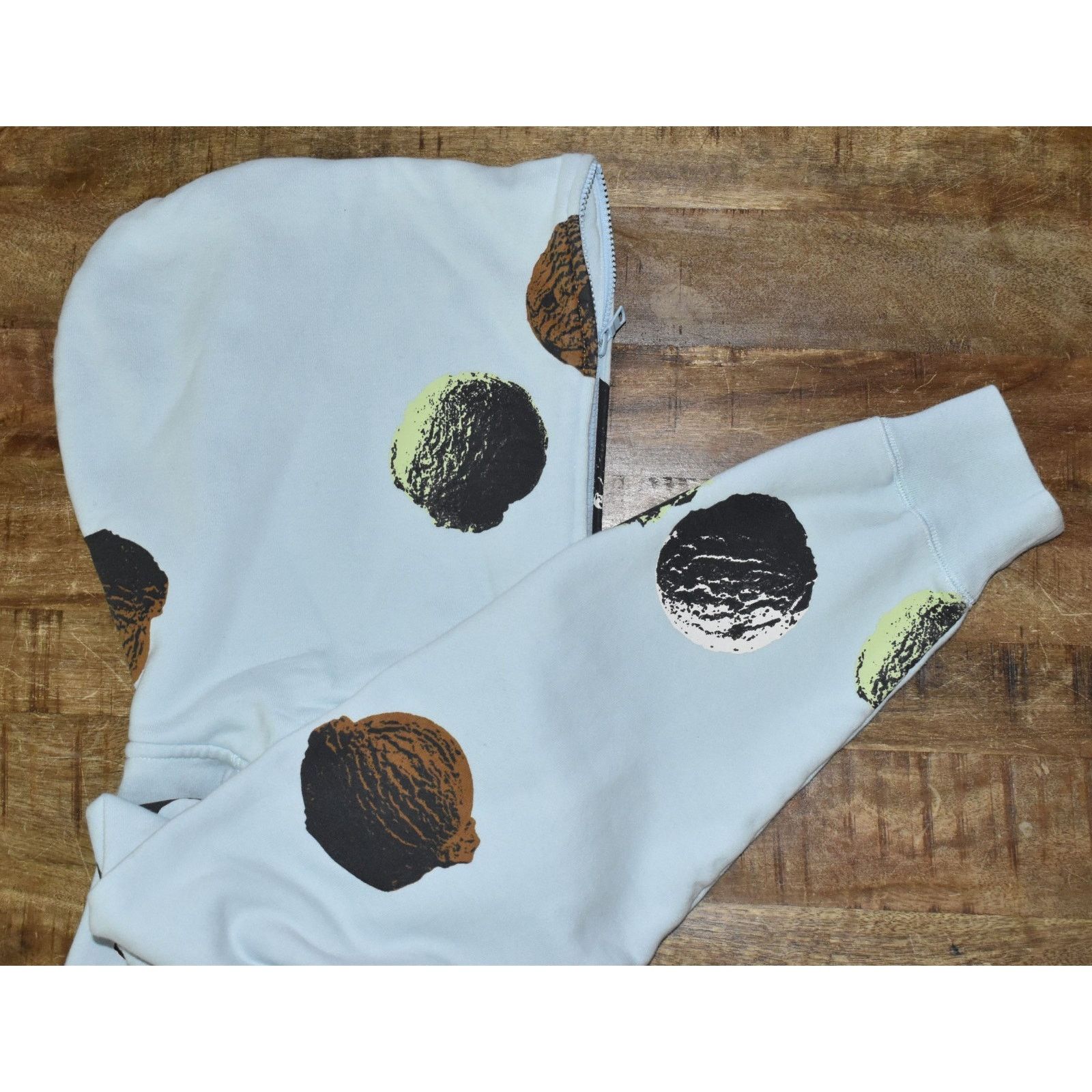 Icecream NEW ICECREAM Ice Blue Logo Scoop Zip Hooded Sweatshirt Sz XL Size US XL / EU 56 / 4 - 3 Thumbnail