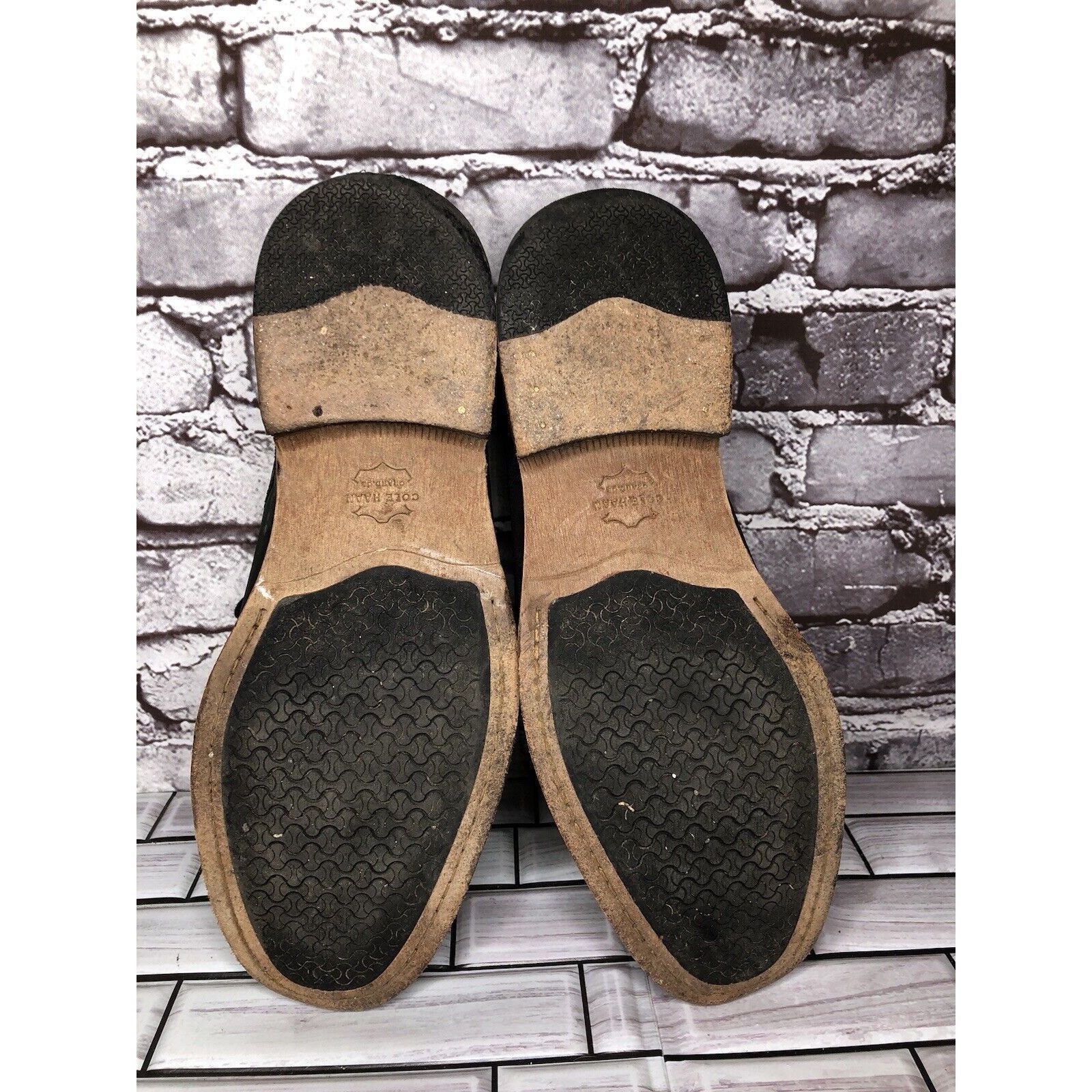 Cole Haan Cole Haan Grand Os. Black Leather Nubuck Casual Oxfords Shoe Size US 10 / EU 43 - 15 Thumbnail
