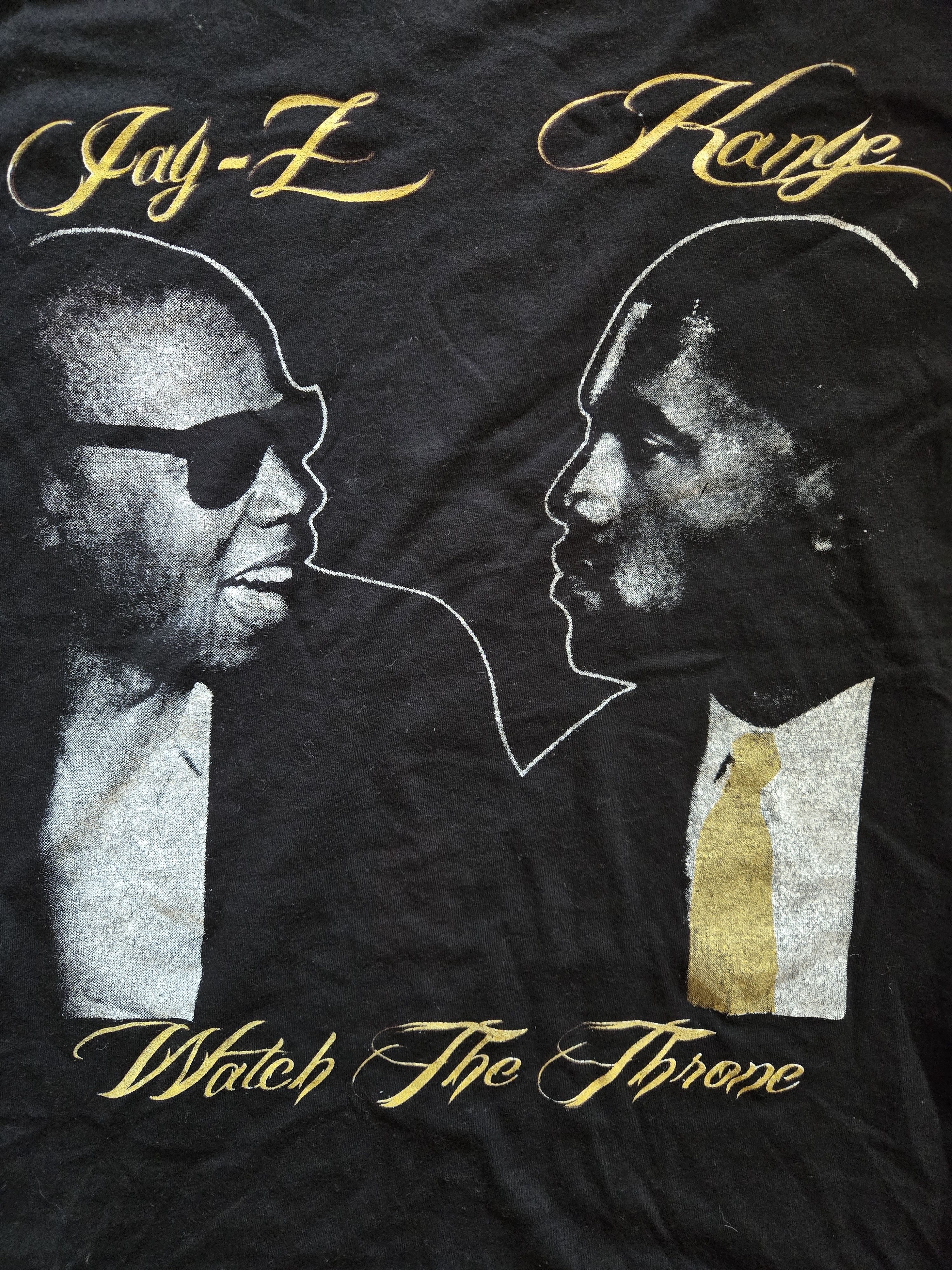 Vintage 2011 Watch the Throne Tour Yeezy Jay-Z Tour M Shirt Size US M / EU 48-50 / 2 - 2 Thumbnail