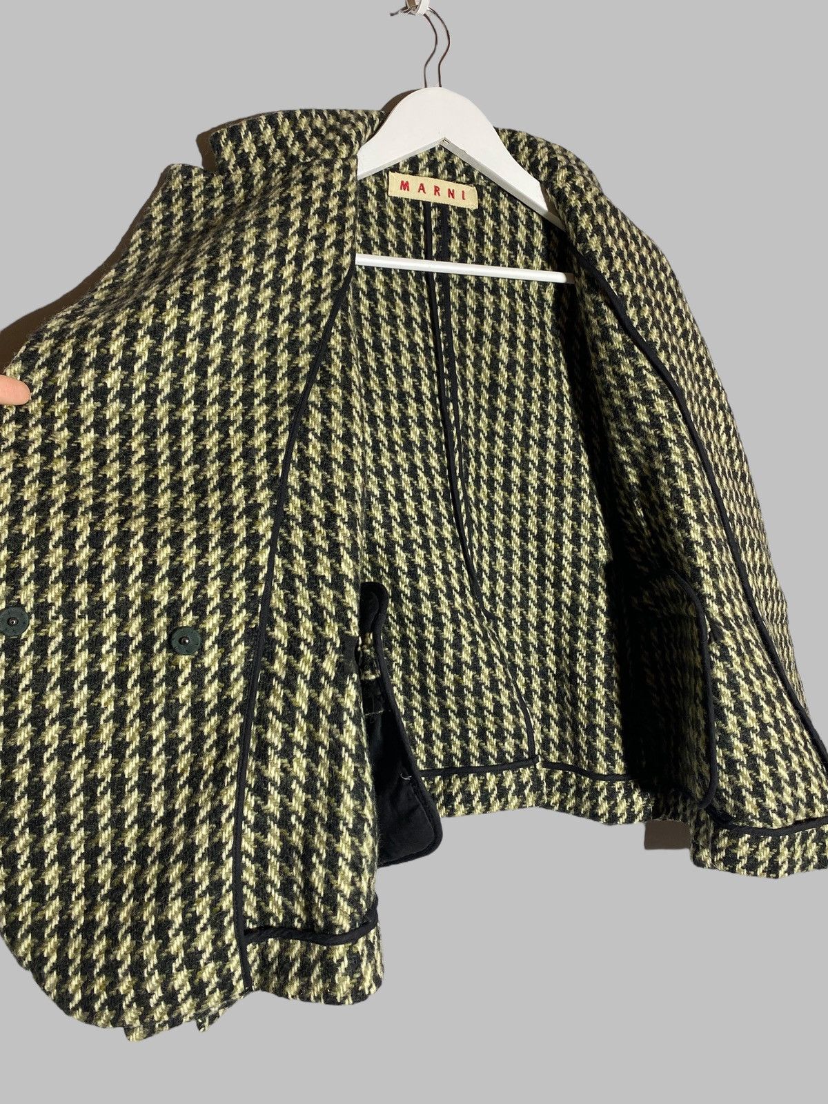 Marni Marni Wool Tweed Jacket Houndstooth Pattern Women’s Size 44 Size M / US 6-8 / IT 42-44 - 15 Thumbnail