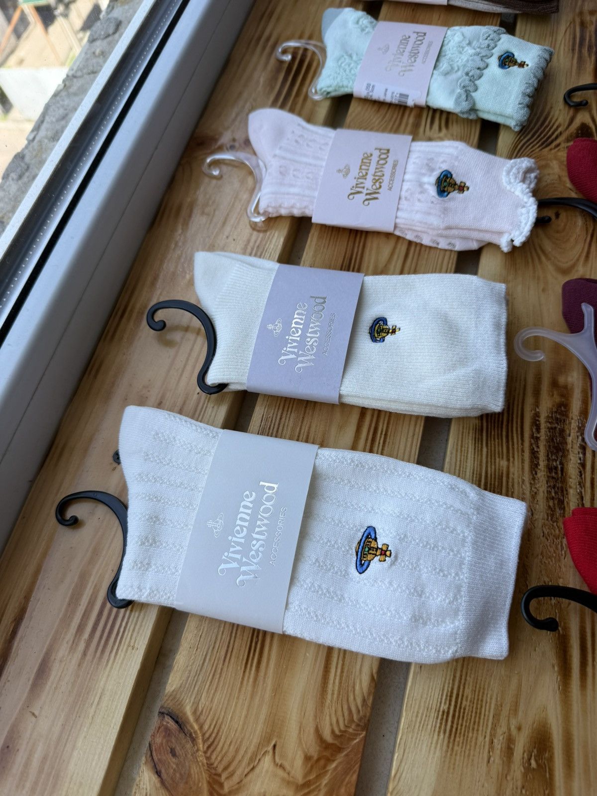 Vivienne Westwood NWT Archive Vivienne Westwood Japan Luxury Orb Logo Socks Size ONE SIZE - 3 Thumbnail