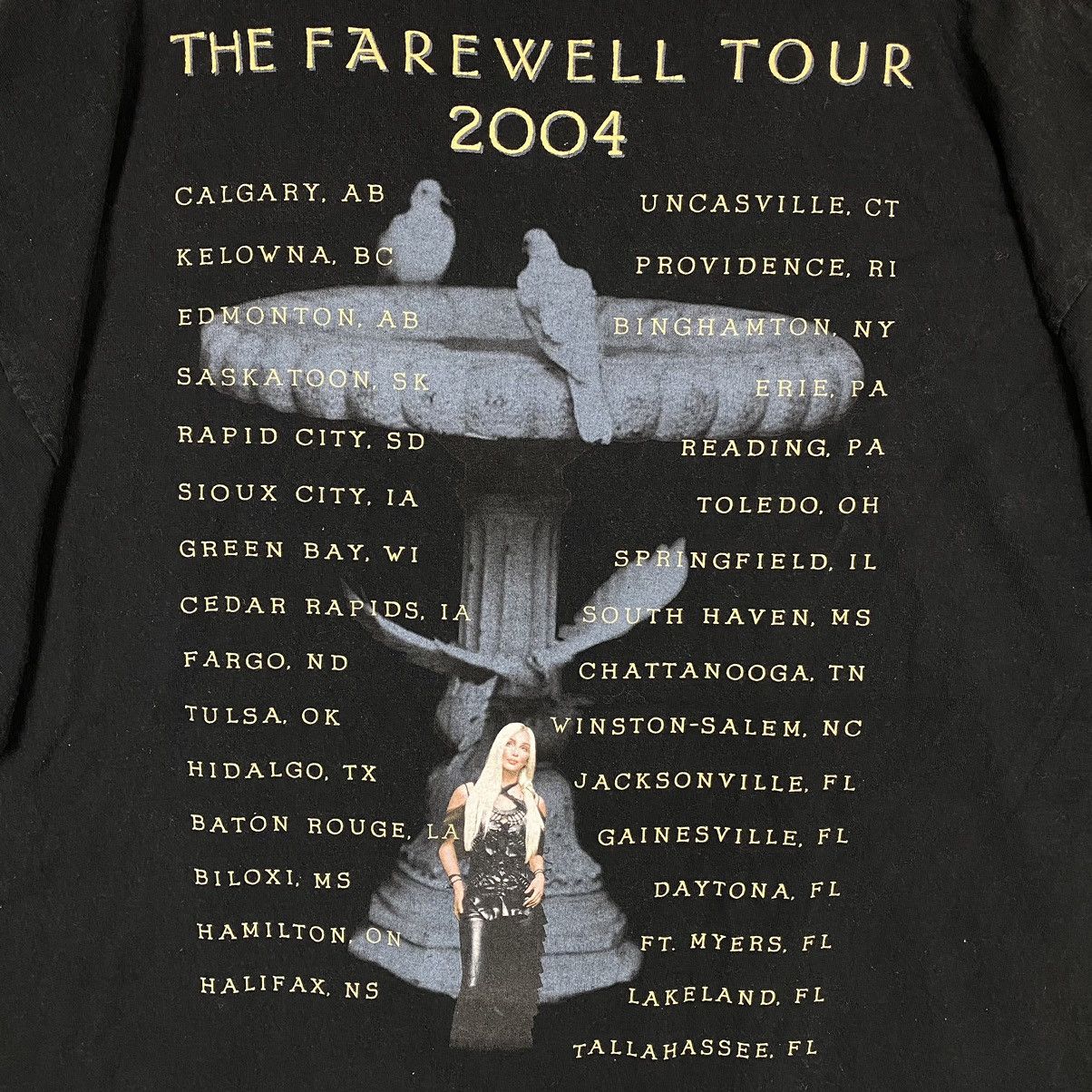 Band Tees × Vintage VINTAGE CHER THE FAREWELL TOUR 2004 TEE Size US XXL / EU 58 / 5 - 6 Thumbnail