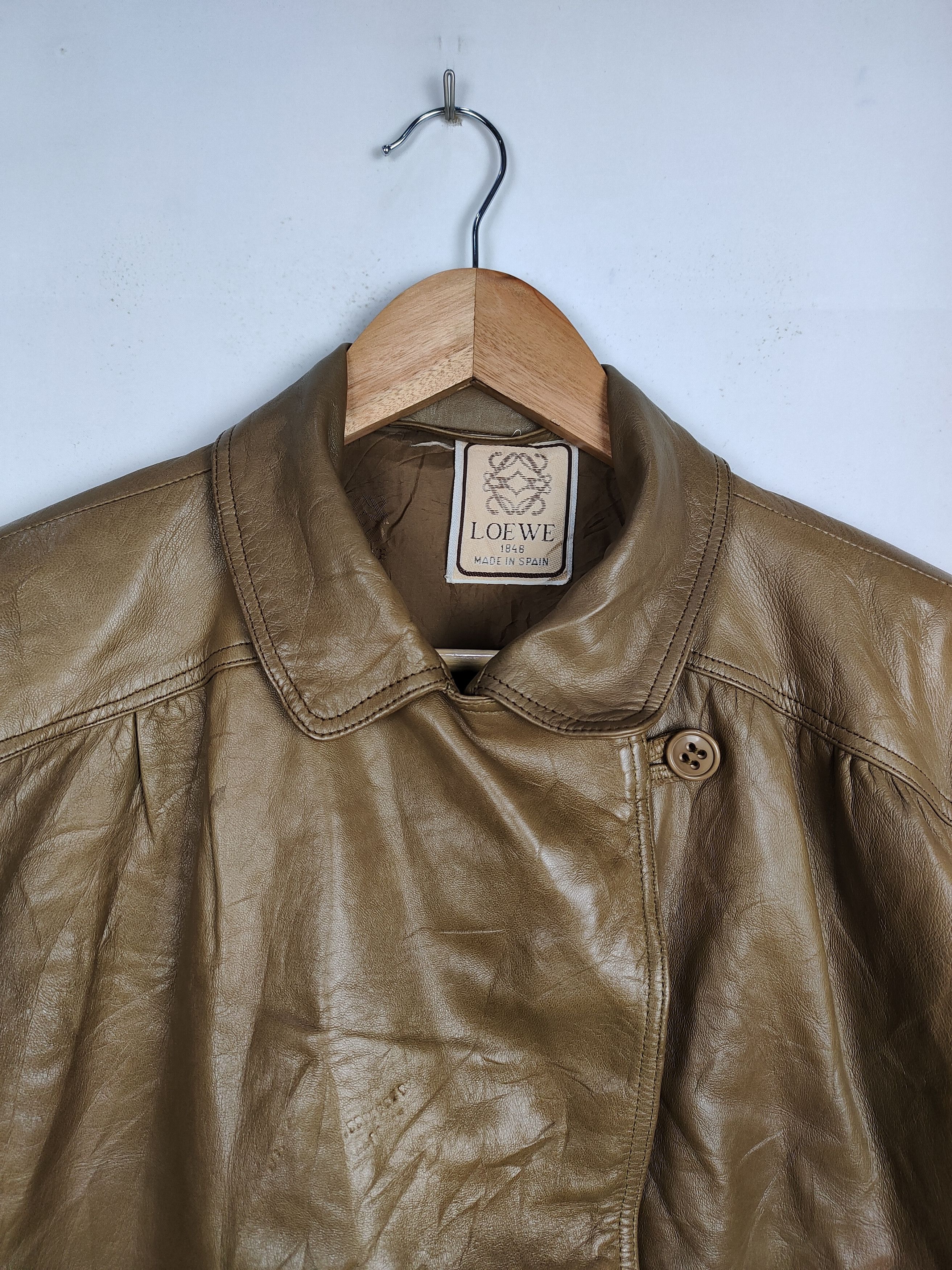Loewe Vintage Loewe Made In Spain Leather Jacket Size US M / EU 48-50 / 2 - 2 Thumbnail