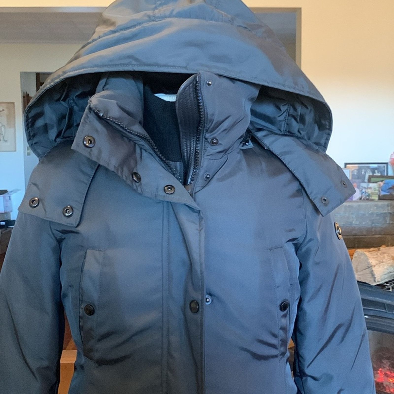 Andrew Marc Andrew Marc black down puffer down storm coat leather trim Size US M / EU 48-50 / 2 - 3 Thumbnail