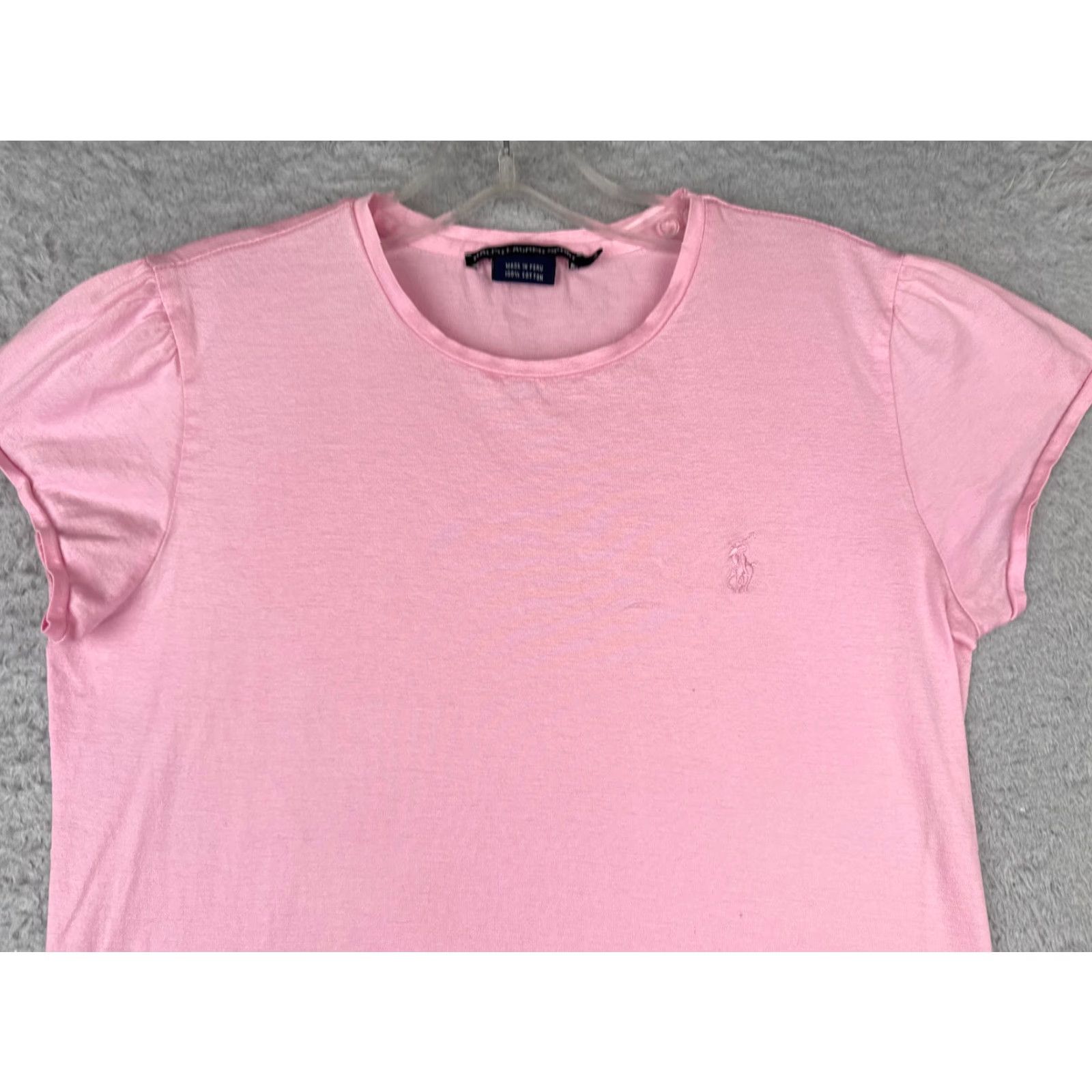 Polo Ralph Lauren RALPH LAUREN SPORT Polo Shirt Women L Pink 100% Cotton Short Sleeve Casual Size L / US 10 / IT 46 - 4 Thumbnail