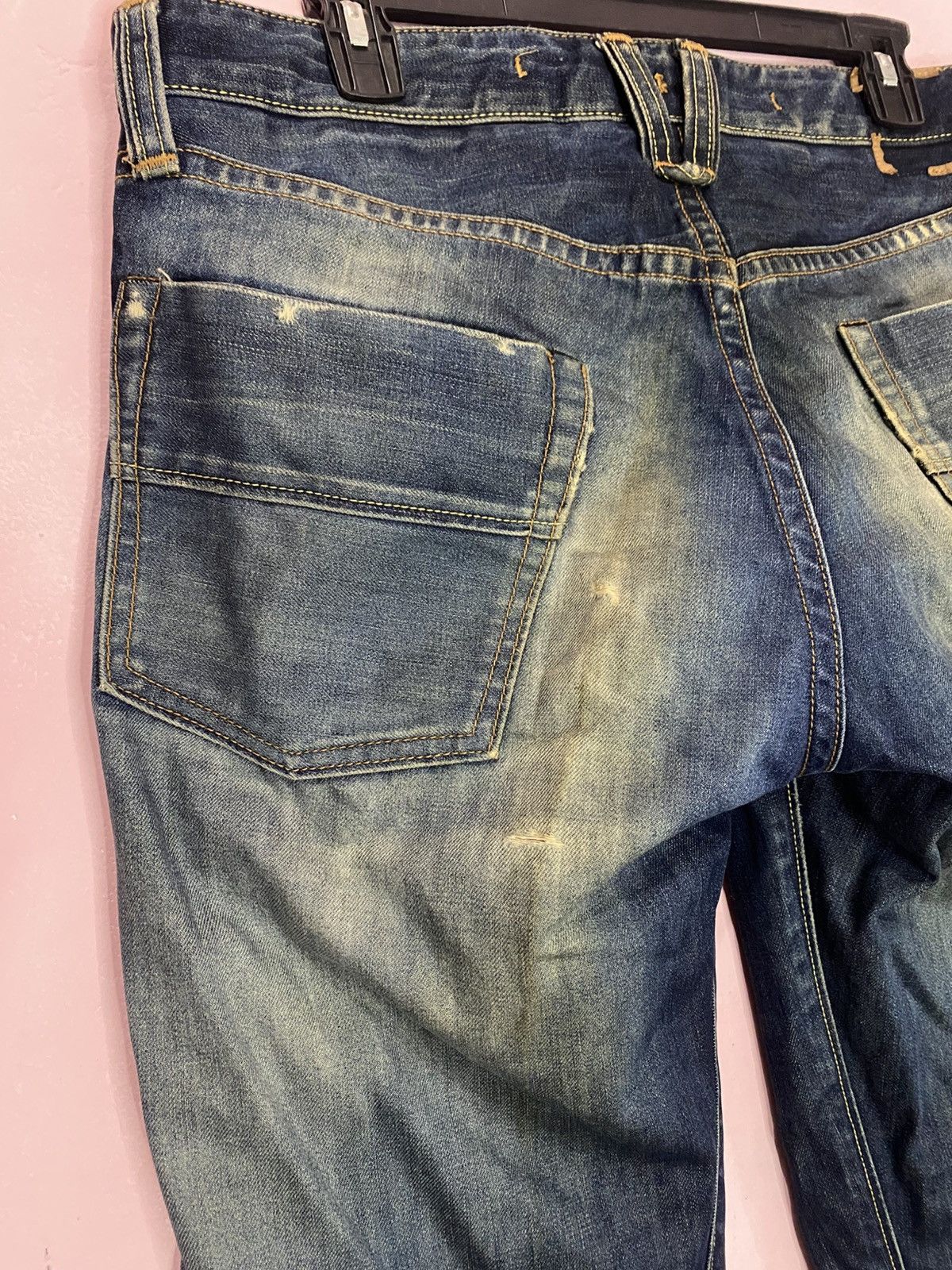 Hollywood Trading Company HTC hollywood trading company distressed jeans Size US 35 - 13 Thumbnail