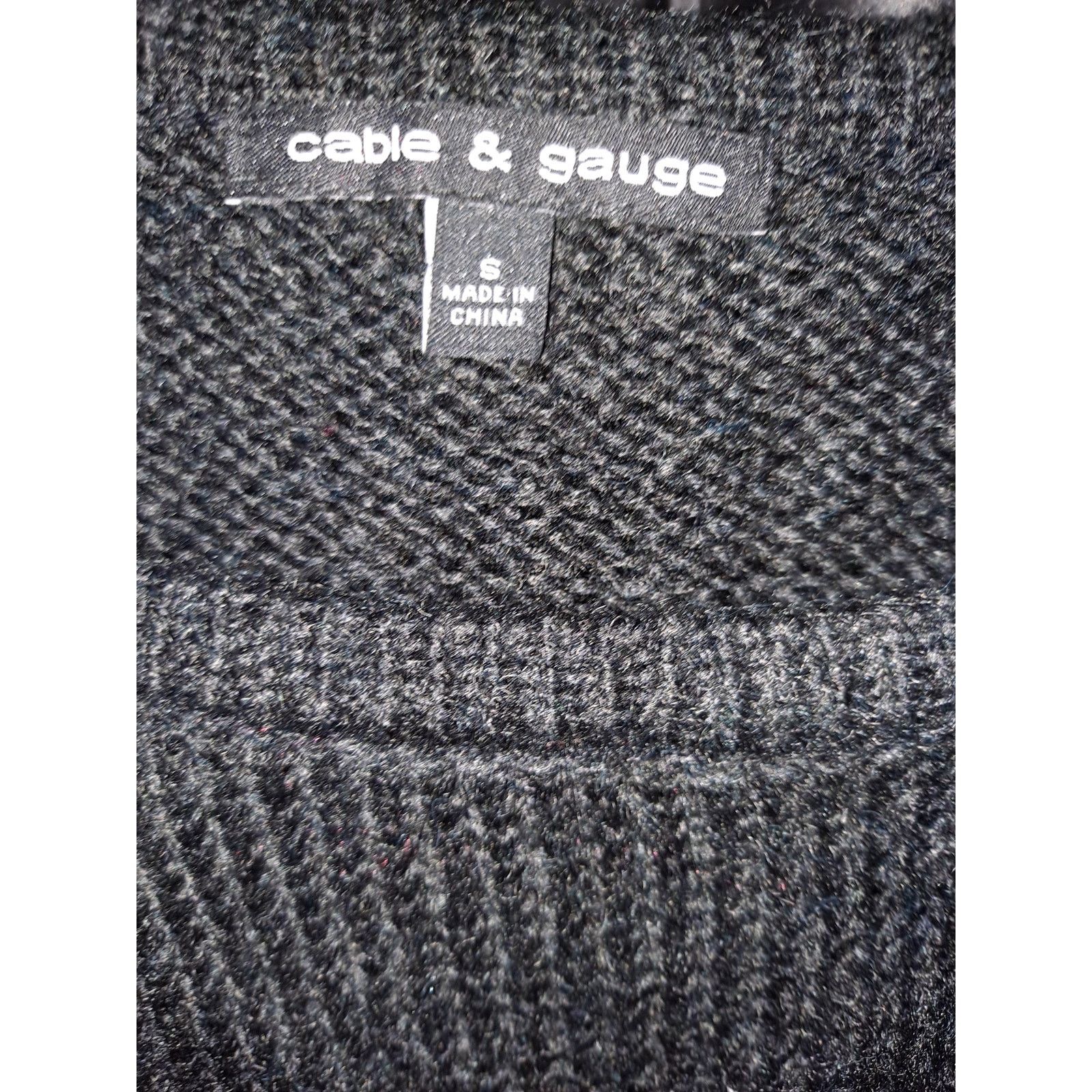 Other Cable & Gauge Black with Rose Sweater Size Small Size S / US 4 / IT 40 - 4 Thumbnail