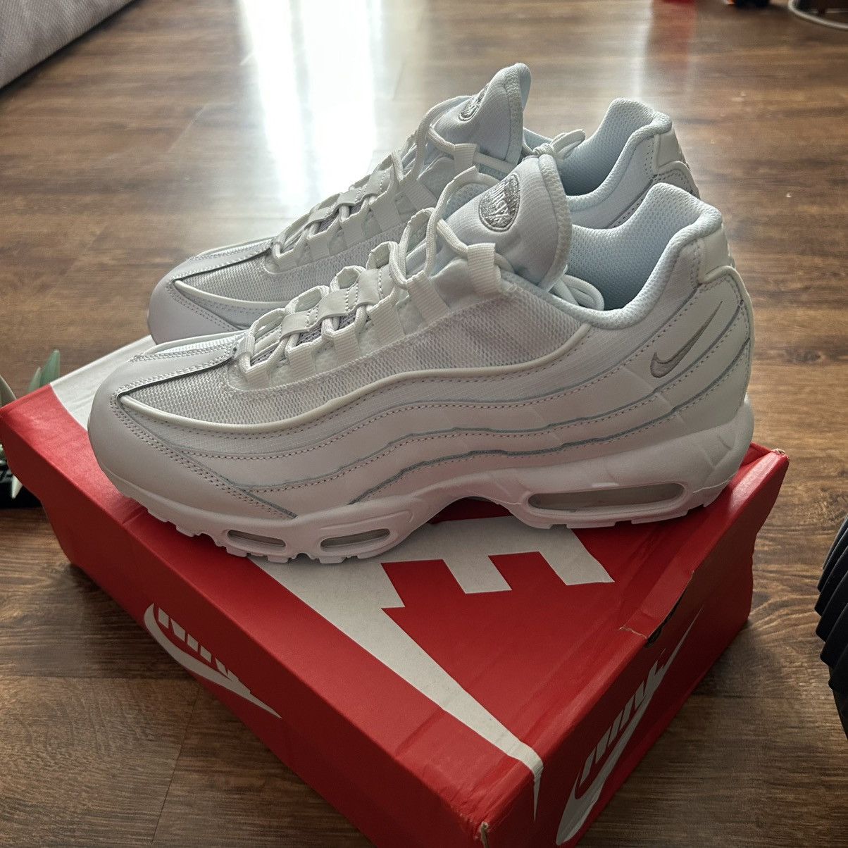 Nike Nike Air Max 95 White Essential EUR 44 Size US 9 / EU 42 - 4 Thumbnail