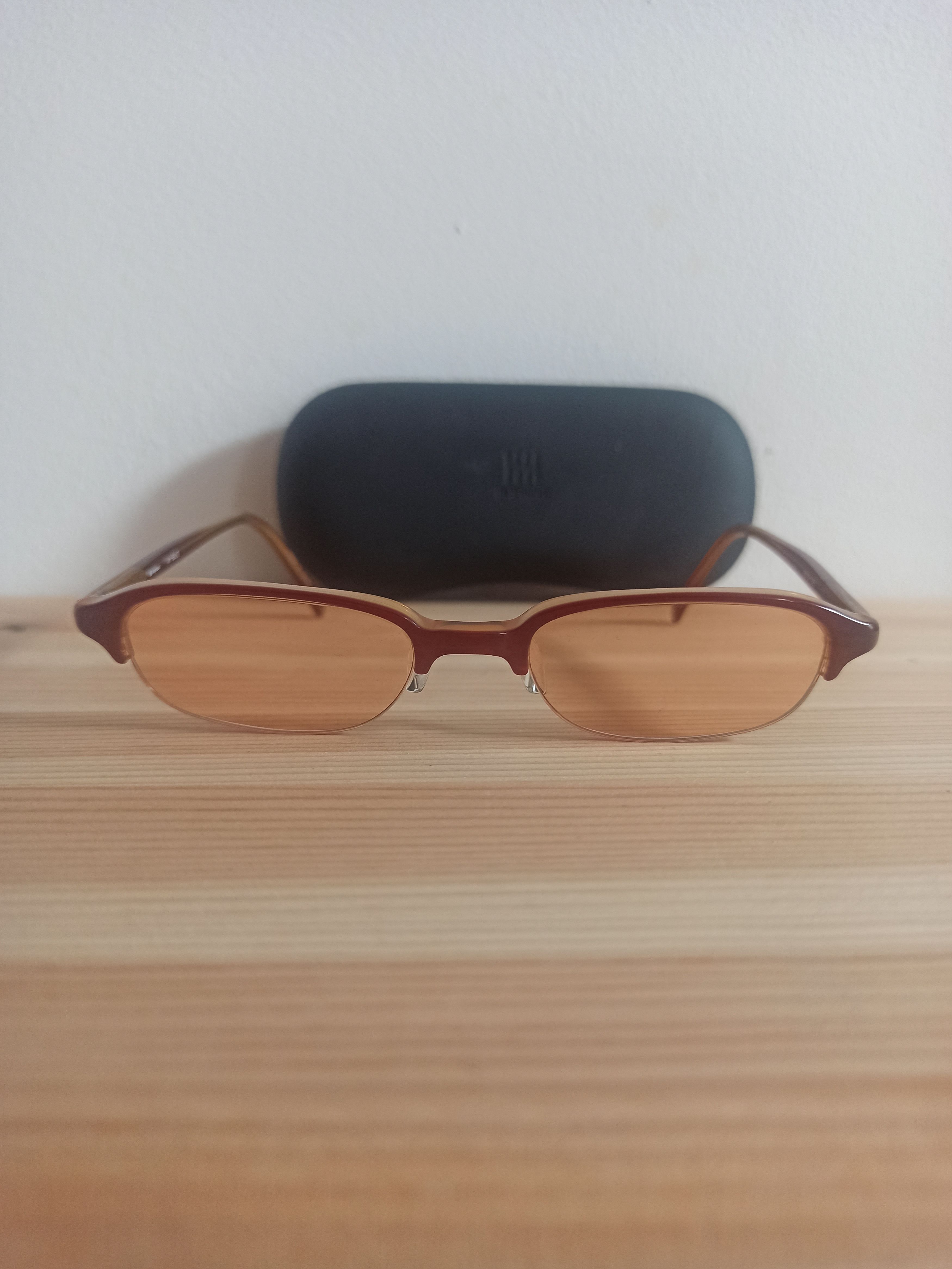 image of Archival Clothing x Issey Miyake Brown Tint Sunglasses Archive Y2K Cyber, Men's