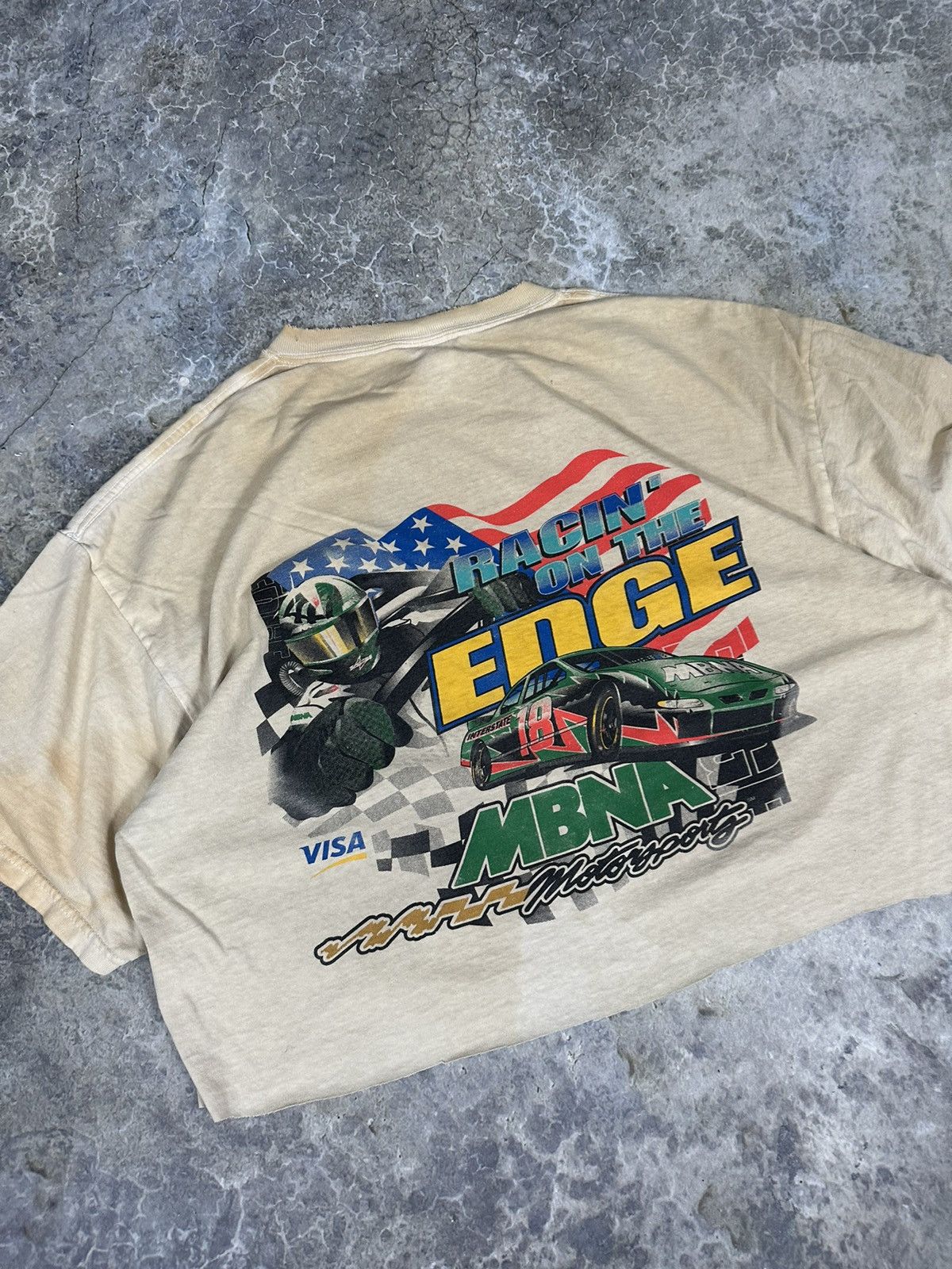 NASCAR × Vintage Vintage Thrashed NASCAR Tee Size US XL / EU 56 / 4 - 2 Thumbnail