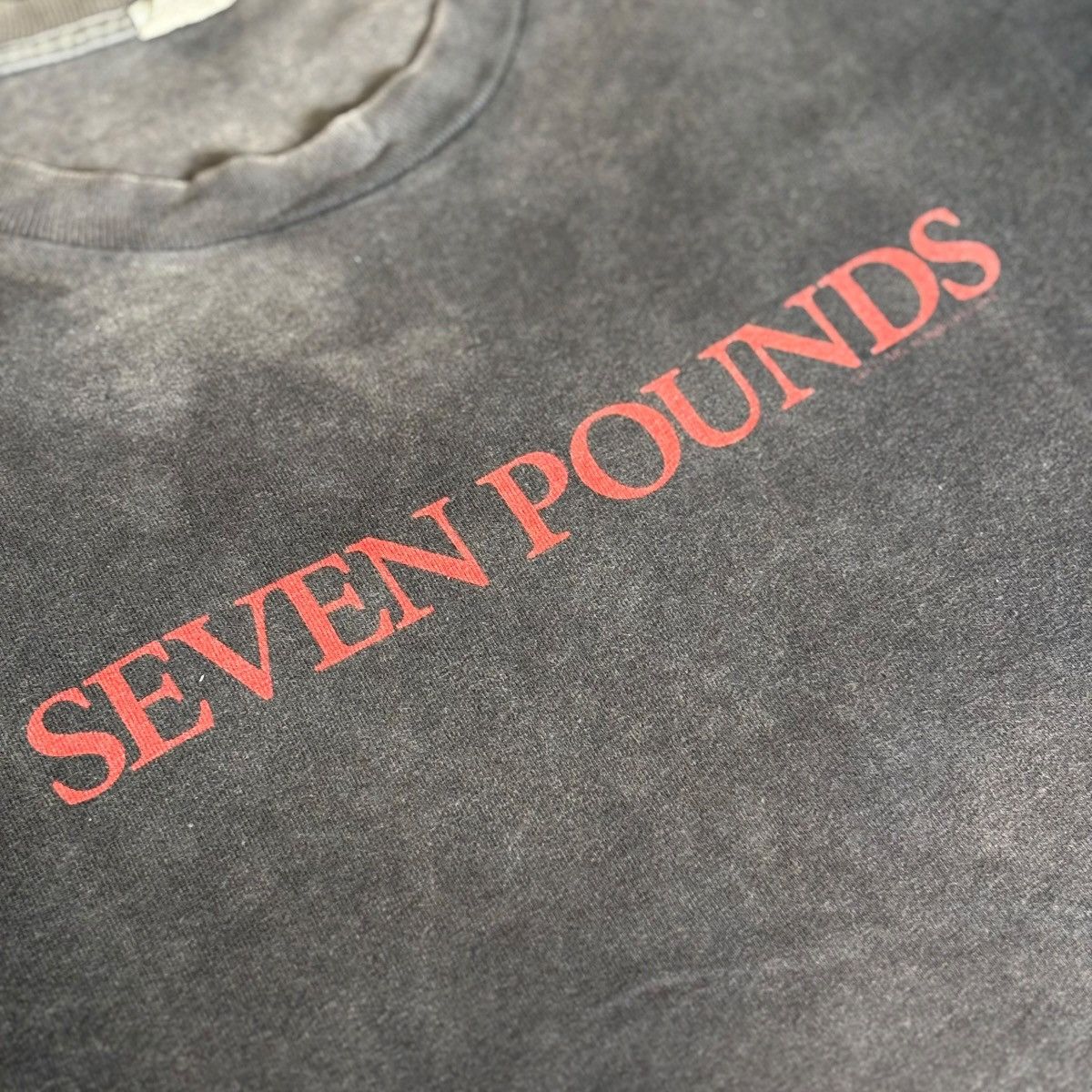 Vintage RARE Seven Pounds Film Will Smiths Tees Nice Faded Washed Size US M / EU 48-50 / 2 - 7 Thumbnail