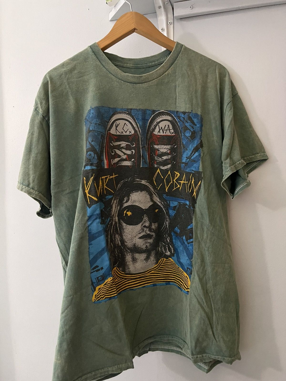 Other Kurt Cobain Graphic Tee – Aqua Green, Size XL Size US XL / EU 56 / 4 - 1 Thumbnail
