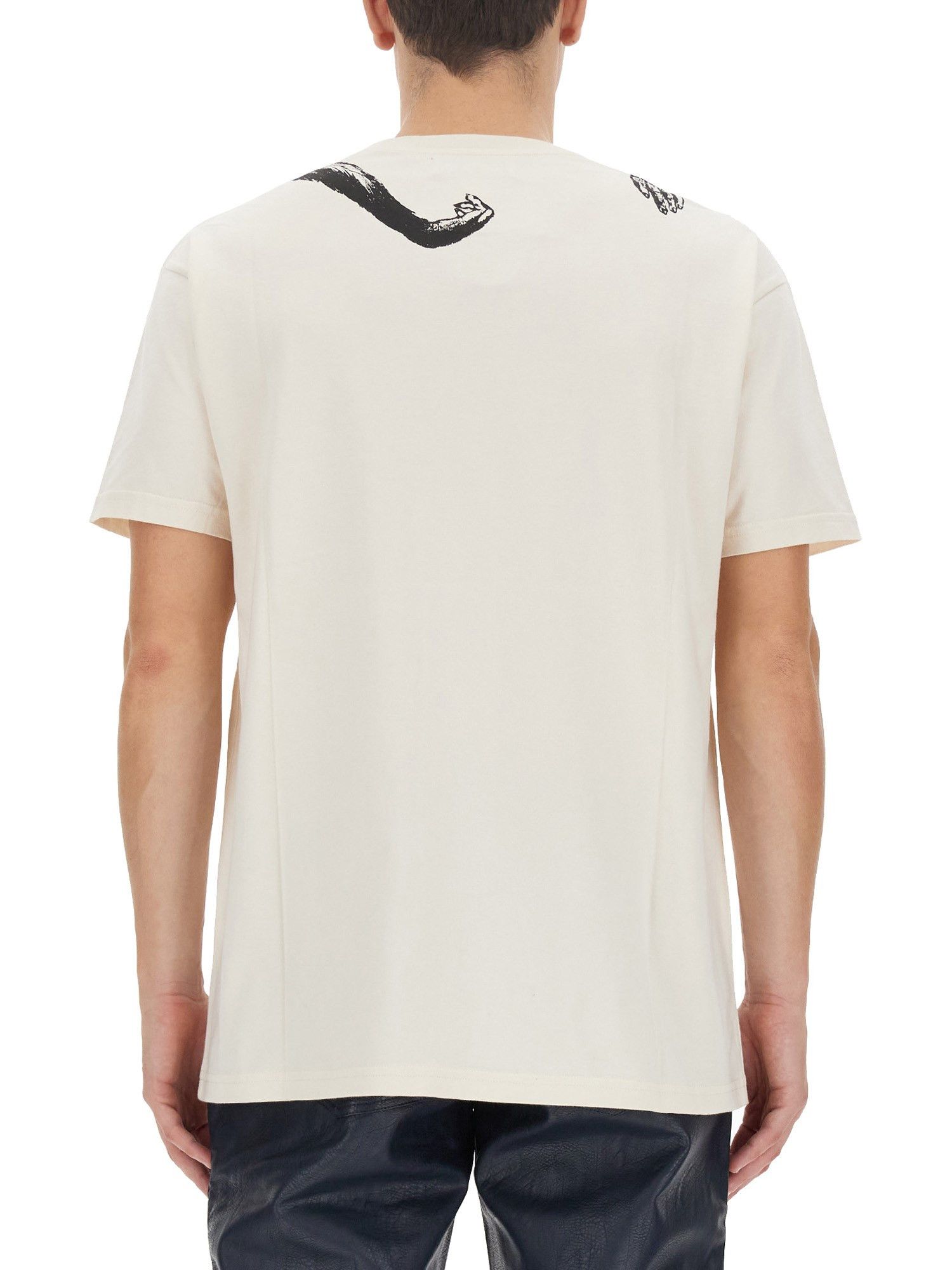 Vivienne Westwood o1f1d3z0525 Monkey Classic T-Shirt in White Size US XL / EU 56 / 4 - 5 Thumbnail