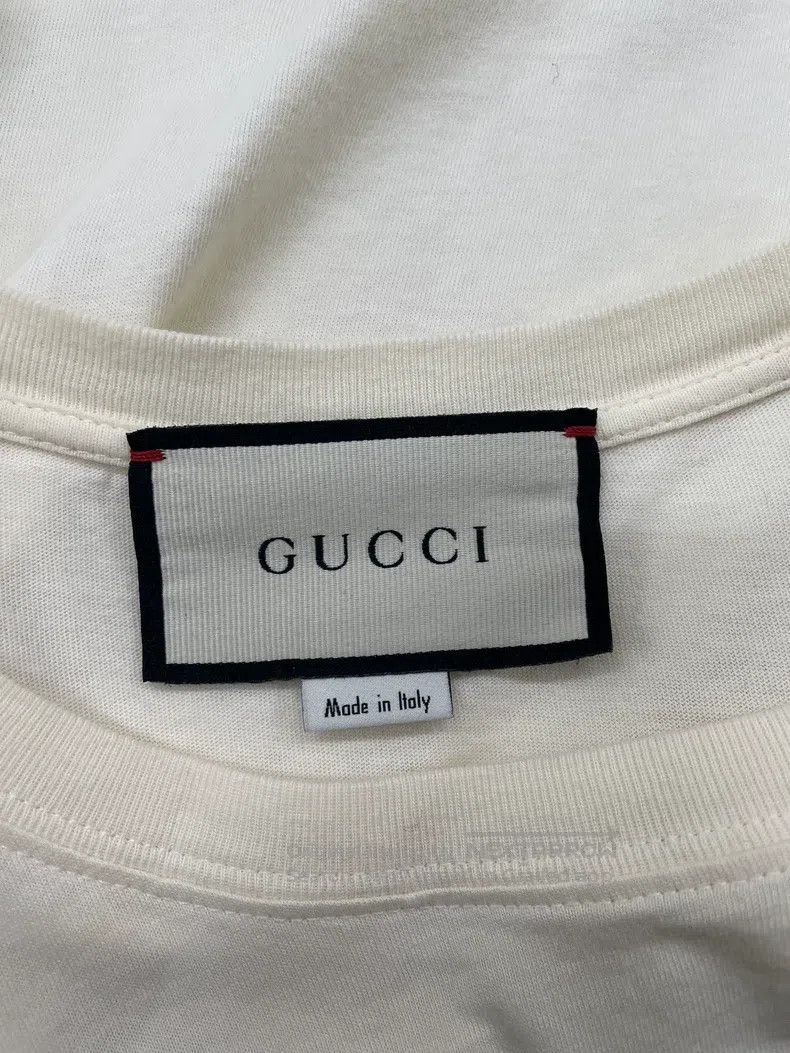 Gucci Gucci Short-sleeved T-shirt with horse buckle letter logo Size S / US 4 / IT 40 - 4 Thumbnail