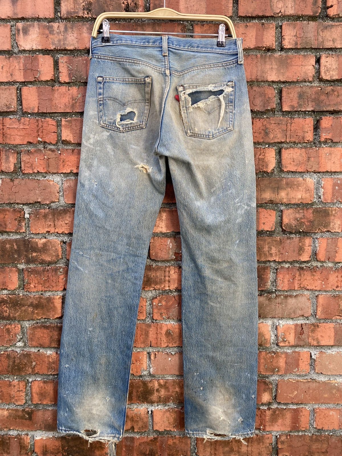 Levi's Vintage Clothing W32x32.5 Vintage levi's 501 redline distressed made in USA Size US 32 / EU 48 - 2 Thumbnail