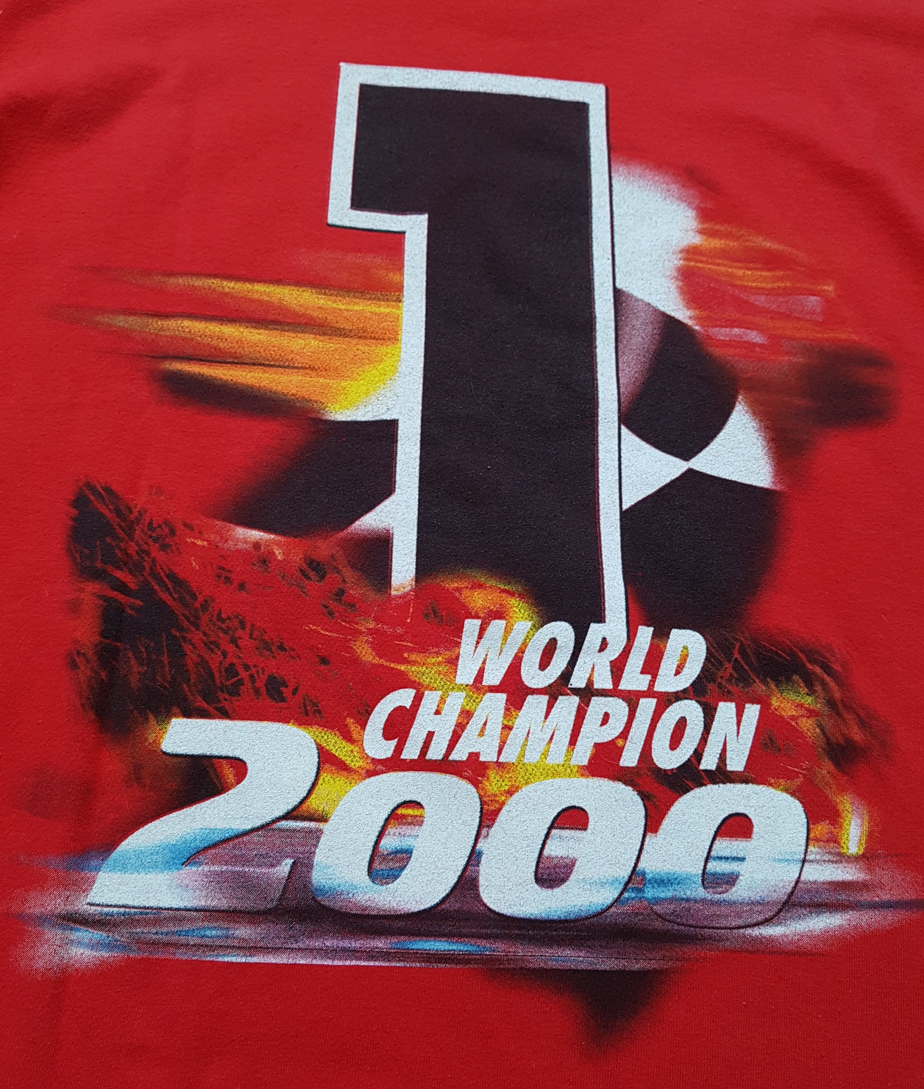 Formula 1 MICHAEL SCHUMACHER F1 2000 CHAMPION FERRARI T SHIRT Size US M / EU 48-50 / 2 - 16 Thumbnail
