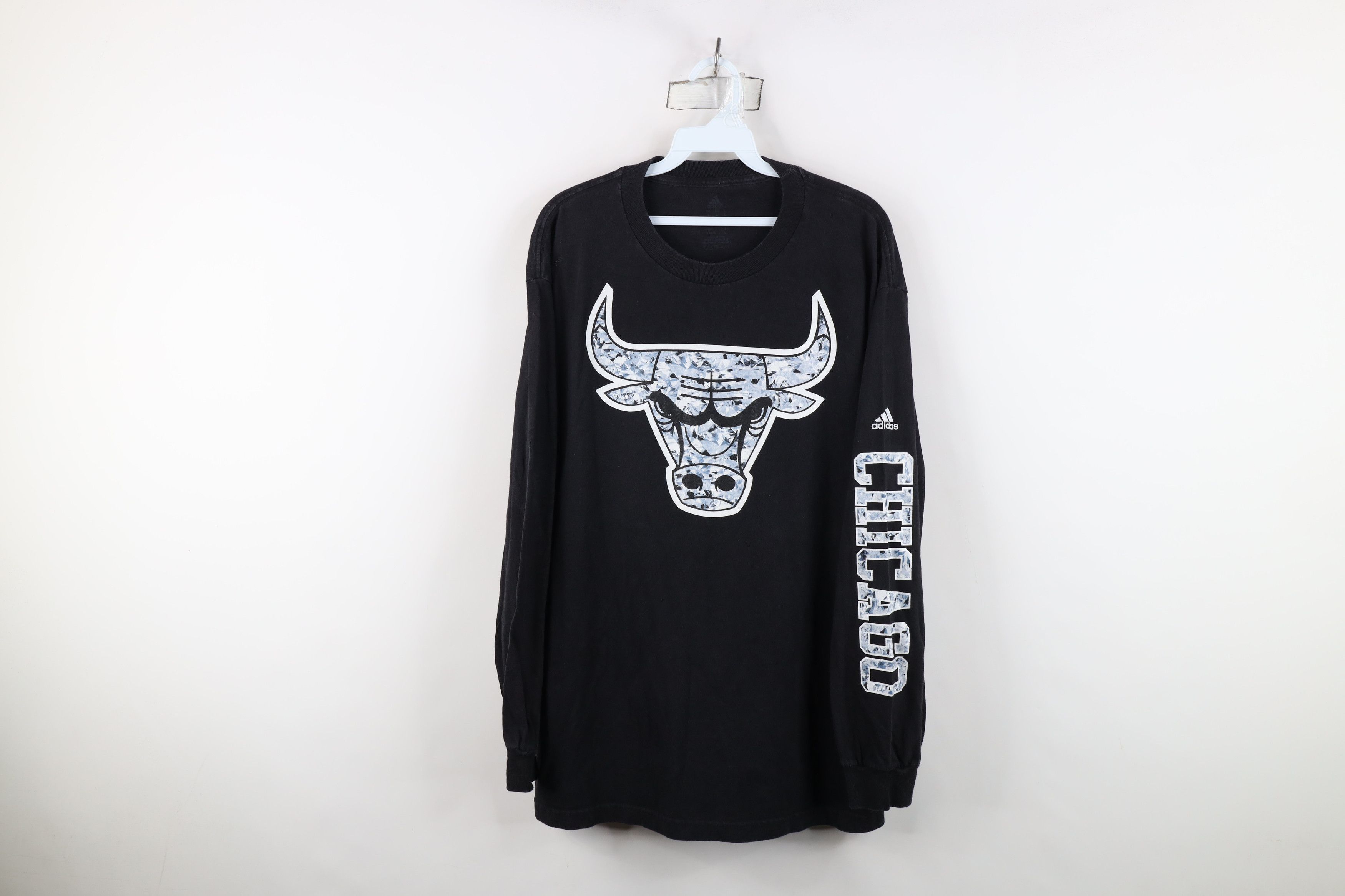 Adidas Adidas Diamond Chicago Bulls Basketball Long Sleeve T-Shirt Size US L / EU 52-54 / 3 - 1 Thumbnail