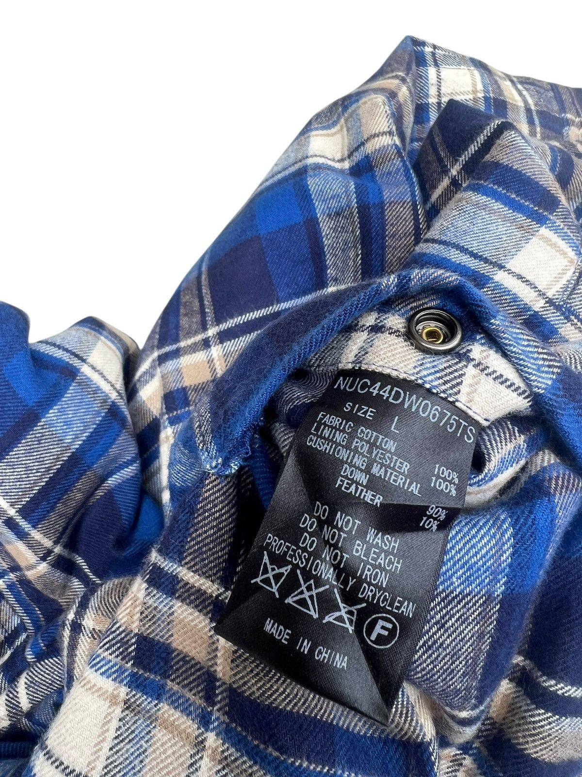 Full Count & Co. Nishikawa Down Feather Flannel Jacket Shirt Size US M / EU 48-50 / 2 - 16 Thumbnail