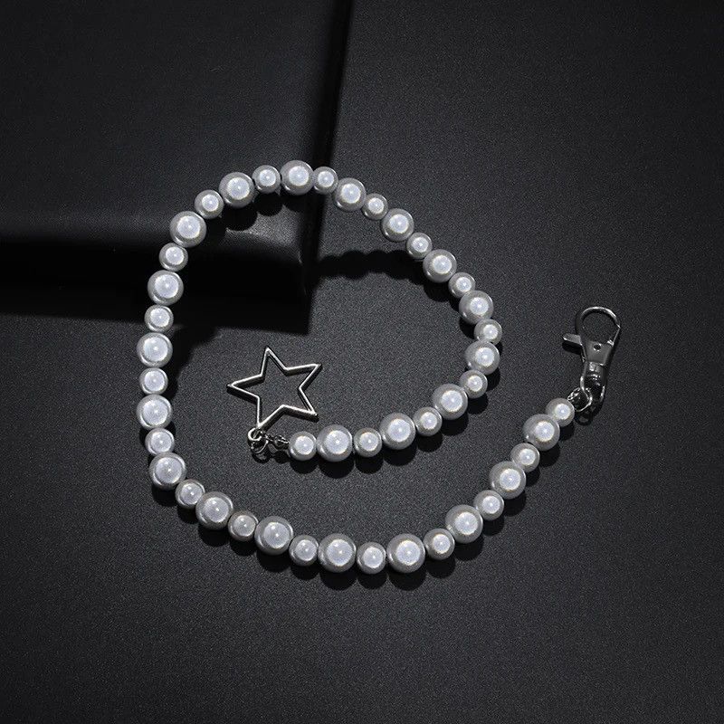 Jewelry Pearl Beads Chain Star Size ONE SIZE - 2 Thumbnail