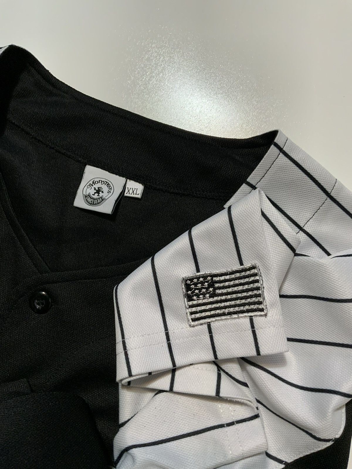 Other Monsters Dance Gear Hip Hop Pinstripe Sewn Baseball Jersey Size US XXL / EU 58 / 5 - 6 Thumbnail