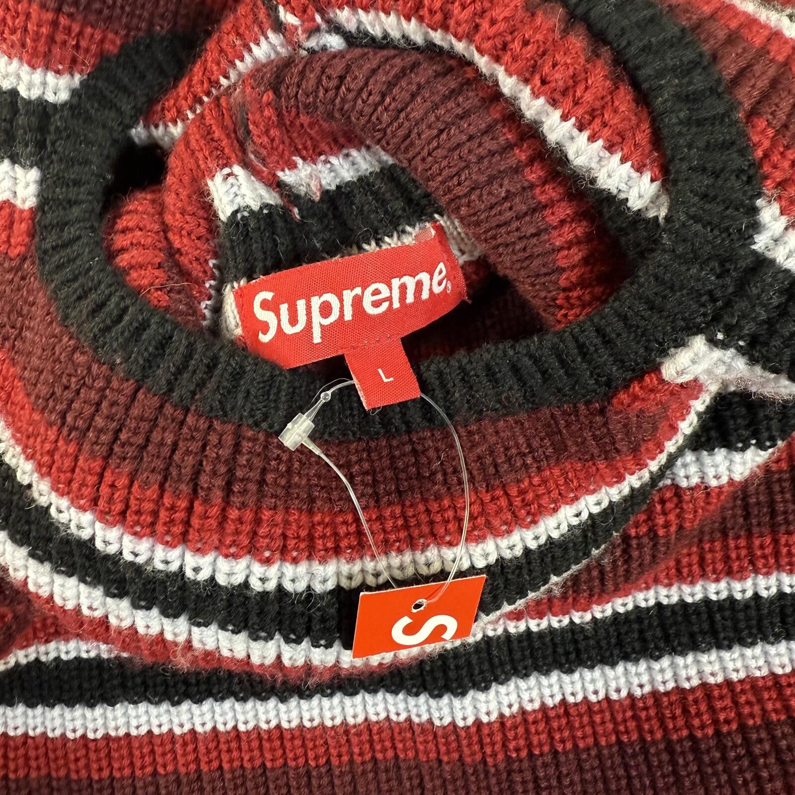Supreme Supreme Balaclava Stripe Knit Sweater Hoodie Large NWT 2022 Size US L / EU 52-54 / 3 - 7 Thumbnail