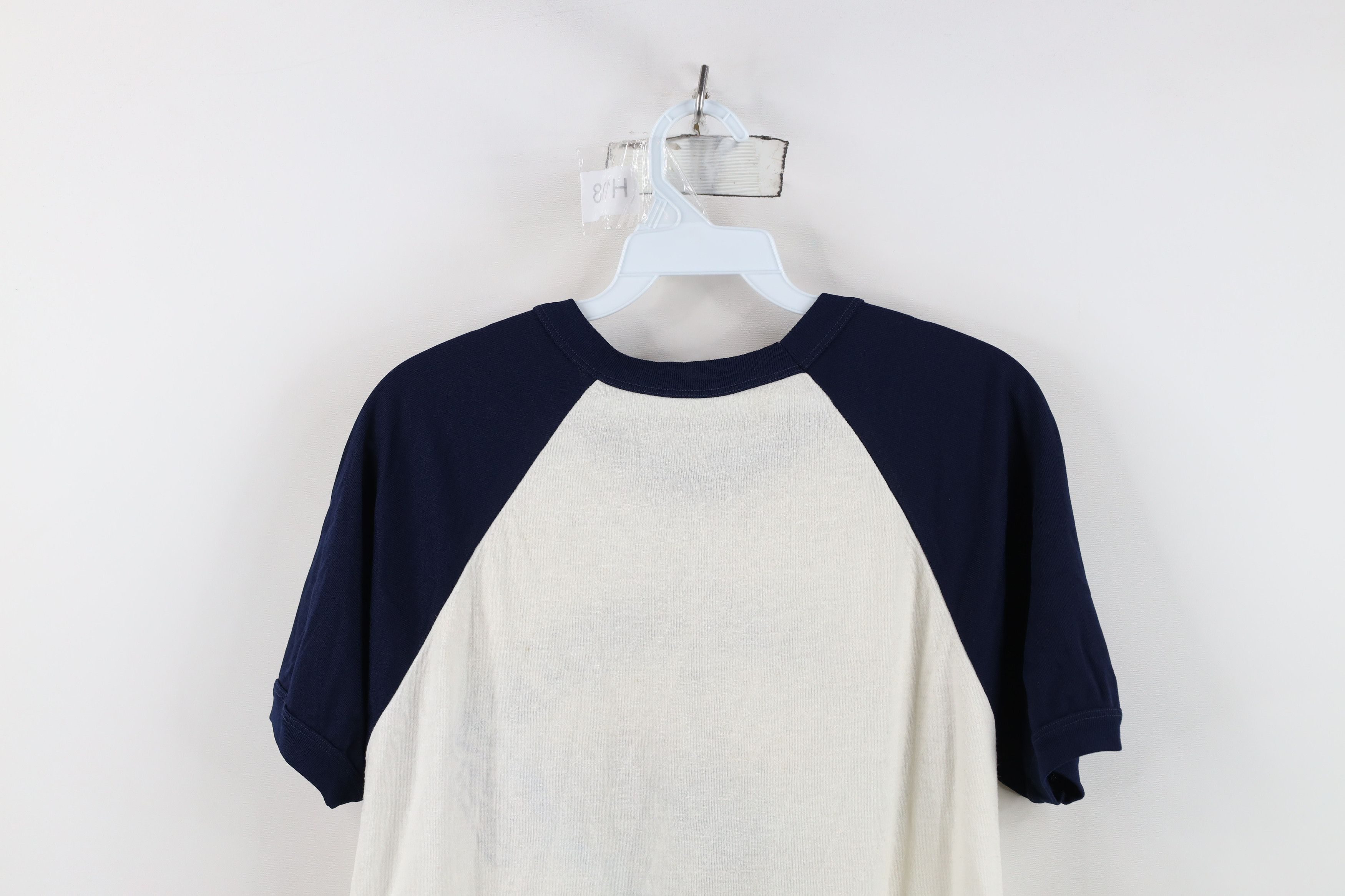 Vintage Vintage 70s Gompers AD-37 Raglan Ringer T-Shirt White USA Size US M / EU 48-50 / 2 - 12 Thumbnail