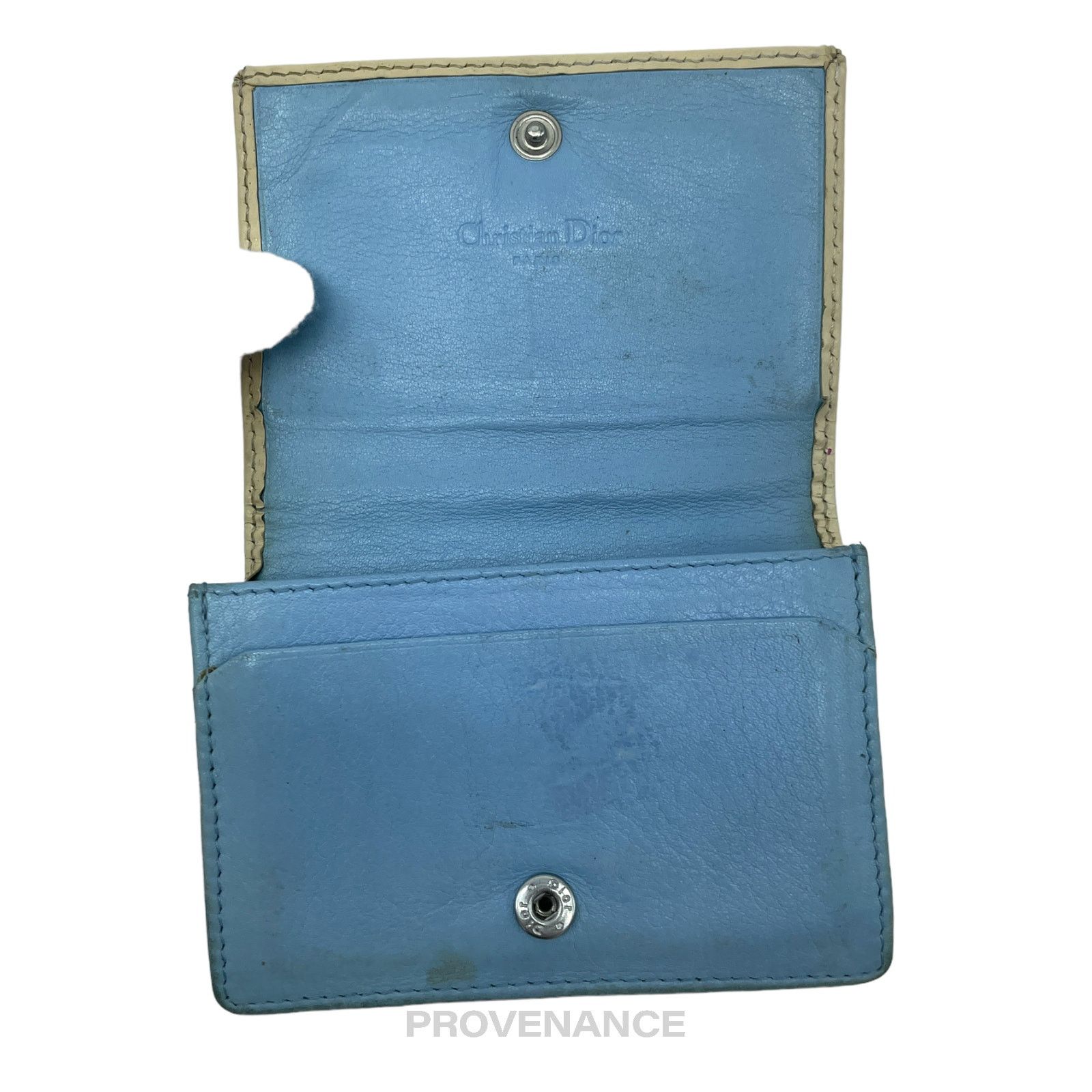 Dior 🔴 Dior Compact Wallet - Powder Blue 1 Oblique Trotter Size ONE SIZE - 6 Thumbnail