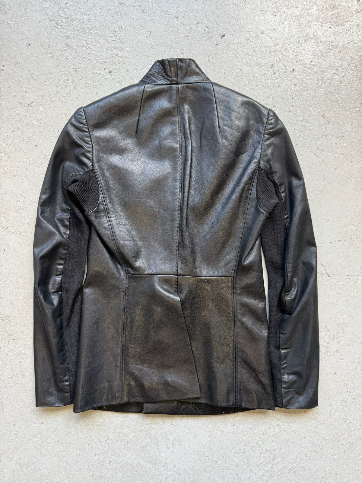 Rick Owens Rick Owens Leather Blazer Size US S / EU 44-46 / 1 - 4 Thumbnail