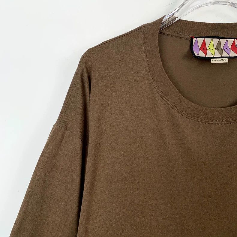 Gucci Gucci Brown logo round-neck cotton short-sleeved T-shirt 25 Size US M / EU 48-50 / 2 - 3 Thumbnail