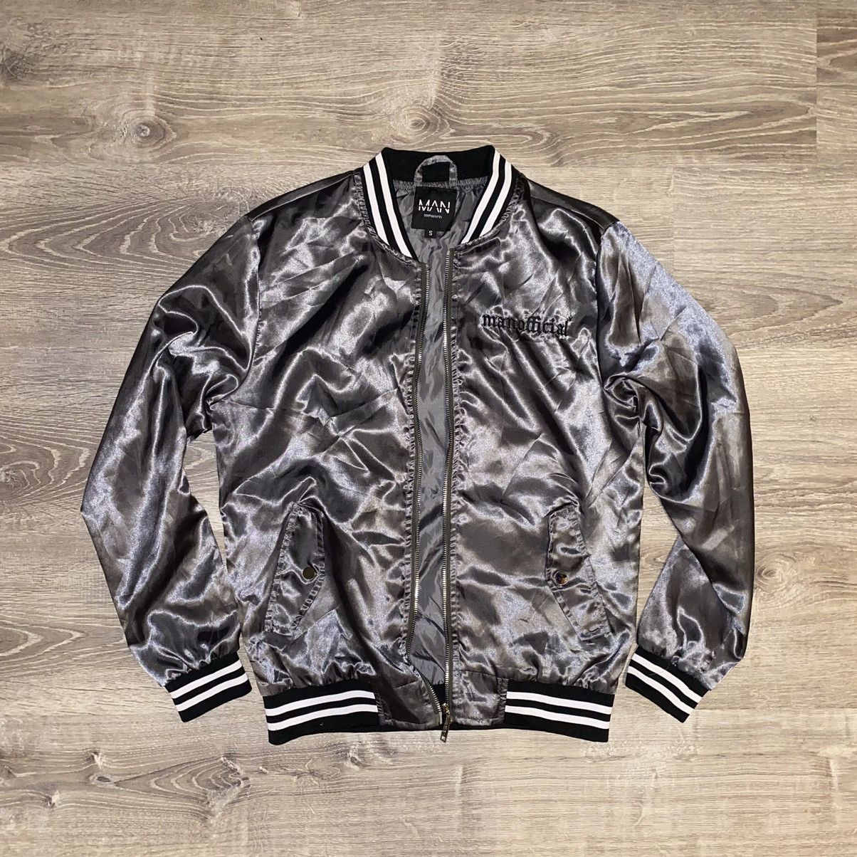 Boohoo BoohooMAN Satin Bomber Size US S / EU 44-46 / 1 - 2 Thumbnail