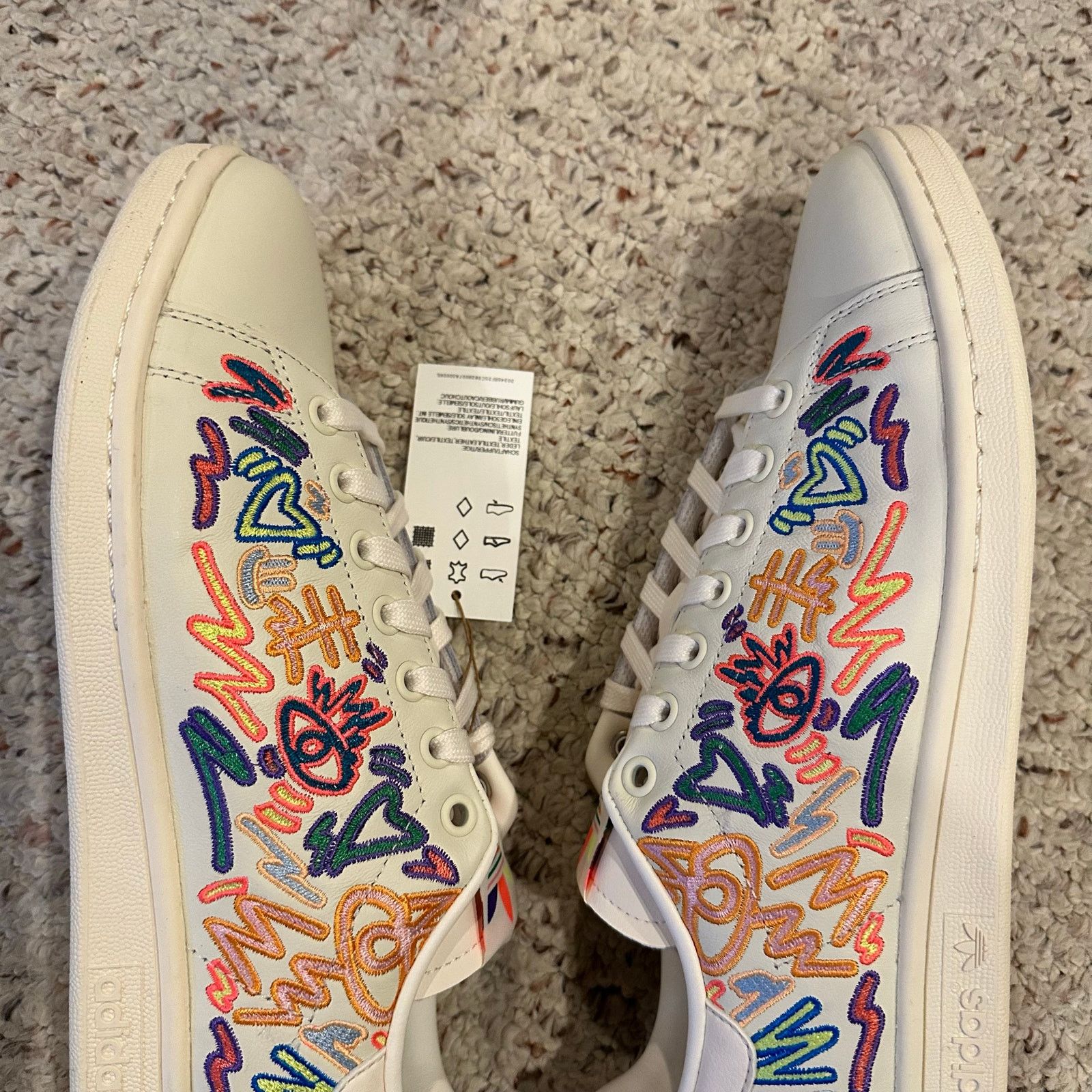 Adidas Adidas Stan Smith Kris Andrew 9.5 White Multicolor Sneakers Size US 9.5 / EU 42-43 - 6 Thumbnail