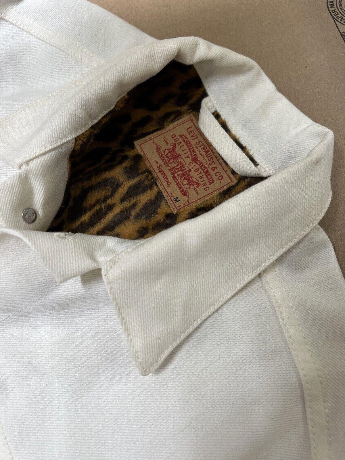Supreme FW12 SUPREME LEVI'S DENIM LEOPARD JEAN JACKET WHITE Size US M / EU 48-50 / 2 - 4 Thumbnail