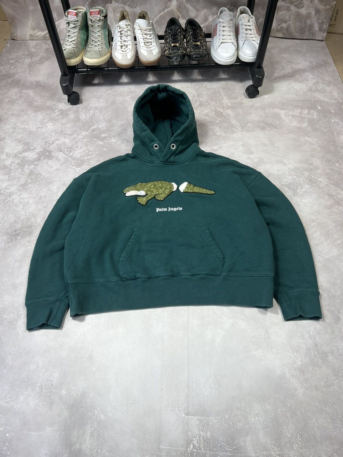 Palm Angels Palm Angels Crocodile Hoodie Size M / US 6-8 / IT 42-44 - 2 Thumbnail
