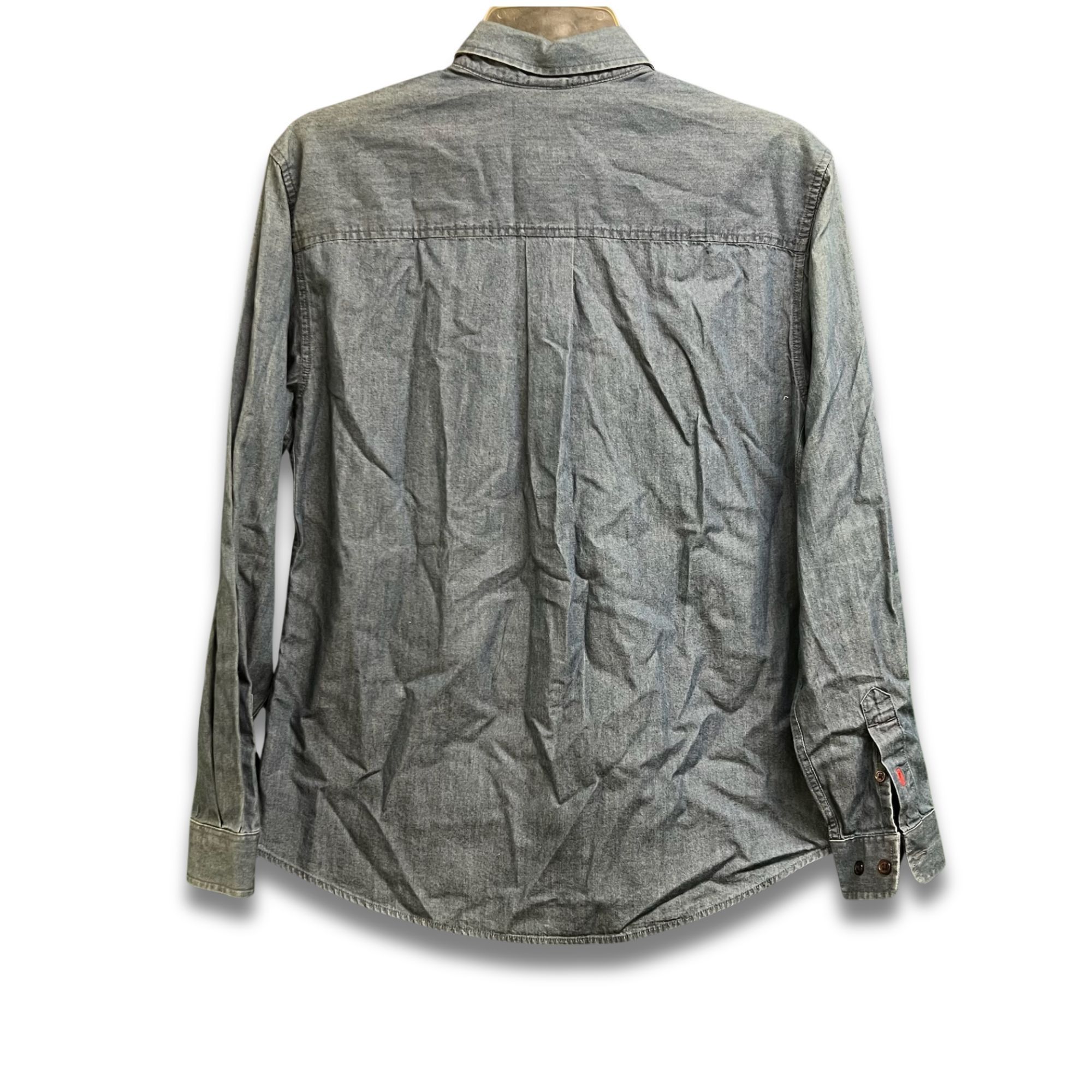 Cutter & Buck CUTTER & BUCK Vintage Long Sleeve Gray Denim Button Down Shi Size US S / EU 44-46 / 1 - 3 Thumbnail