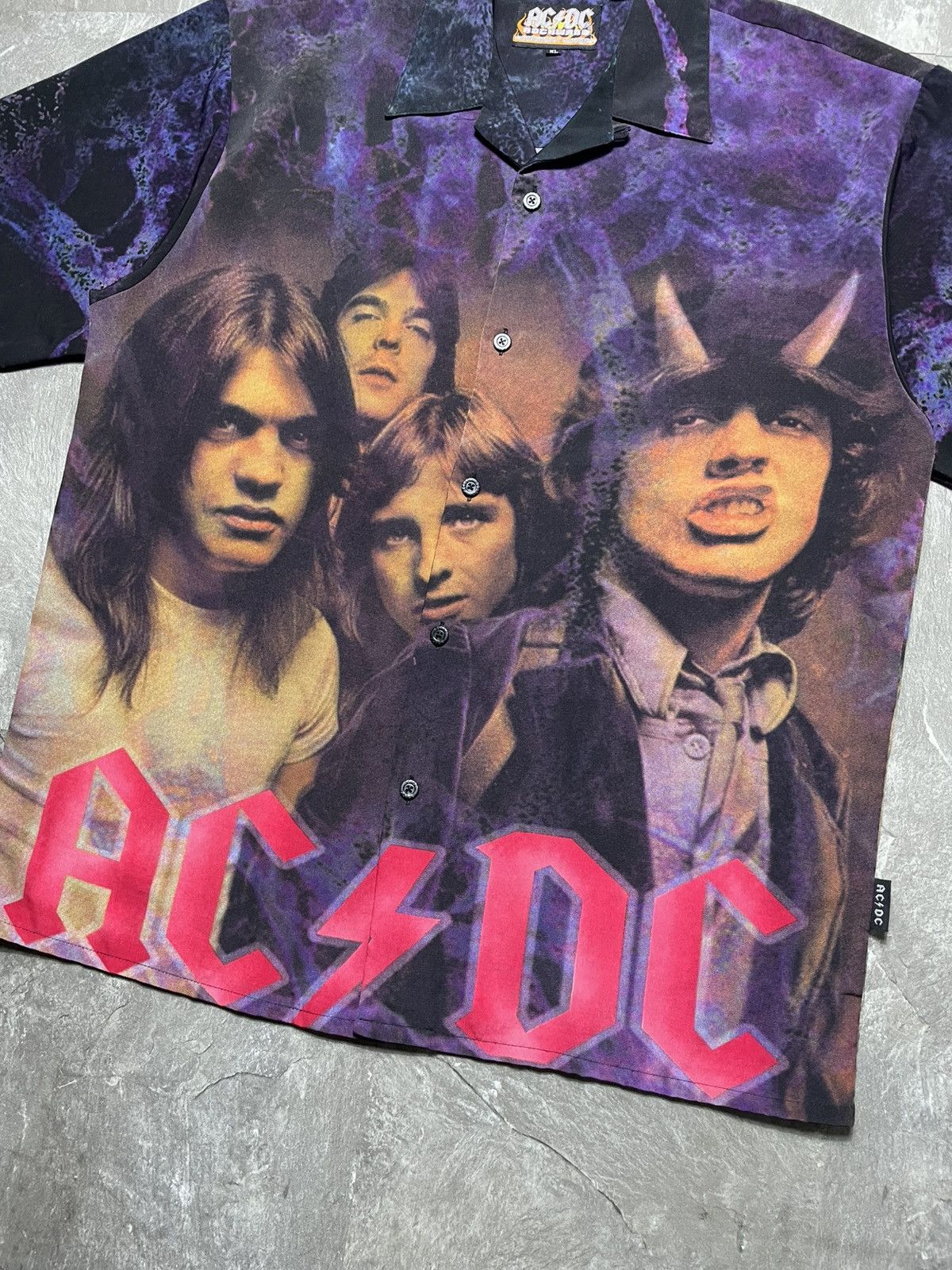AC/DC Vintage AD/DC Graphic Shirt Short Sleeve Band 90s Made USA Size US XL / EU 56 / 4 - 2 Thumbnail