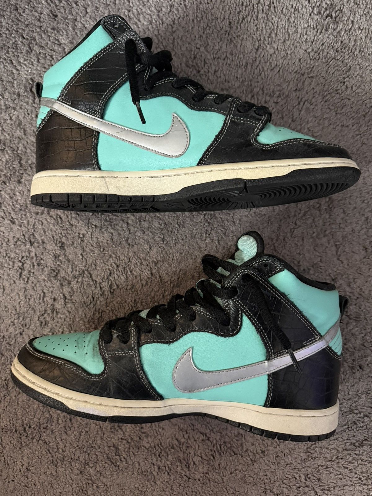 Nike SB Nike Dunk High Tiffany Blue Diamond sb Size US 10 / EU 43 - 3 Thumbnail