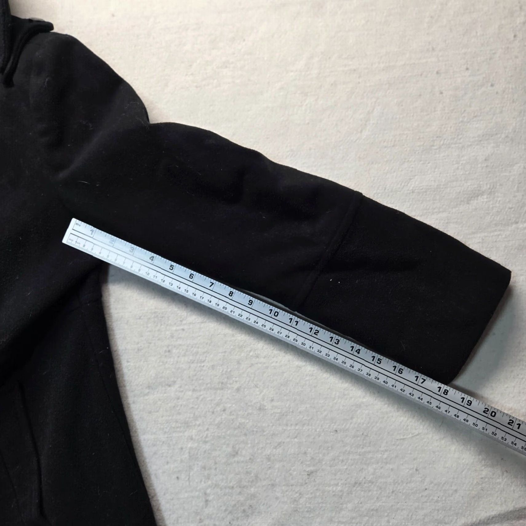 Nautica NAUTICA Wool Pea Coat Jacket Women XL Black Insulated Lined Polyester Zip Button Size XL / US 12-14 / IT 48-50 - 6 Thumbnail
