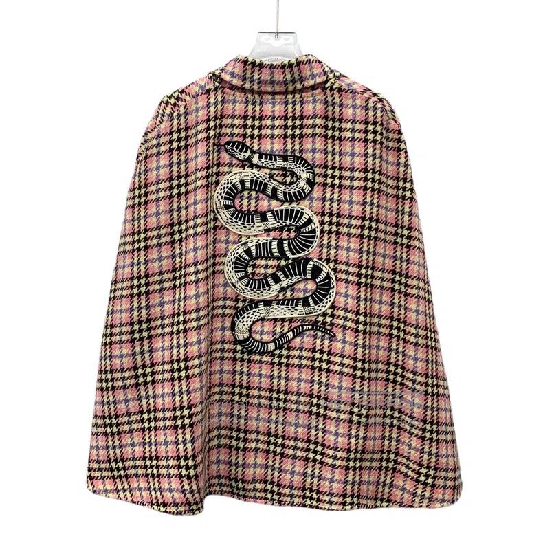 Gucci Gucci Colour-blocked thousand-bird gema sea wool lapel sin Size XS / US 0-2 / IT 36-38 - 2 Thumbnail