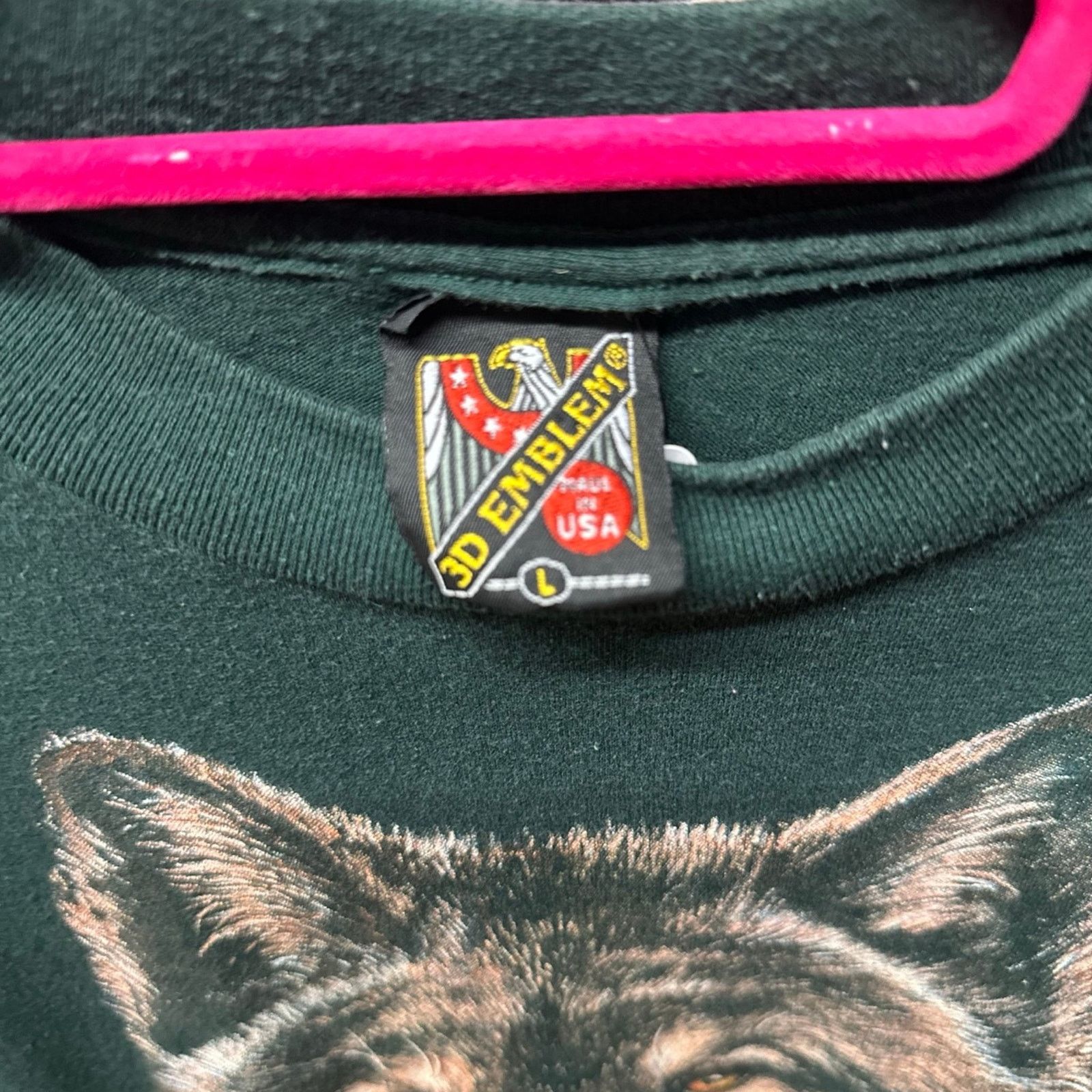 Harley Davidson Vintage 3D Emblem Wolf shirt. Single stitched. Size US L / EU 52-54 / 3 - 3 Thumbnail