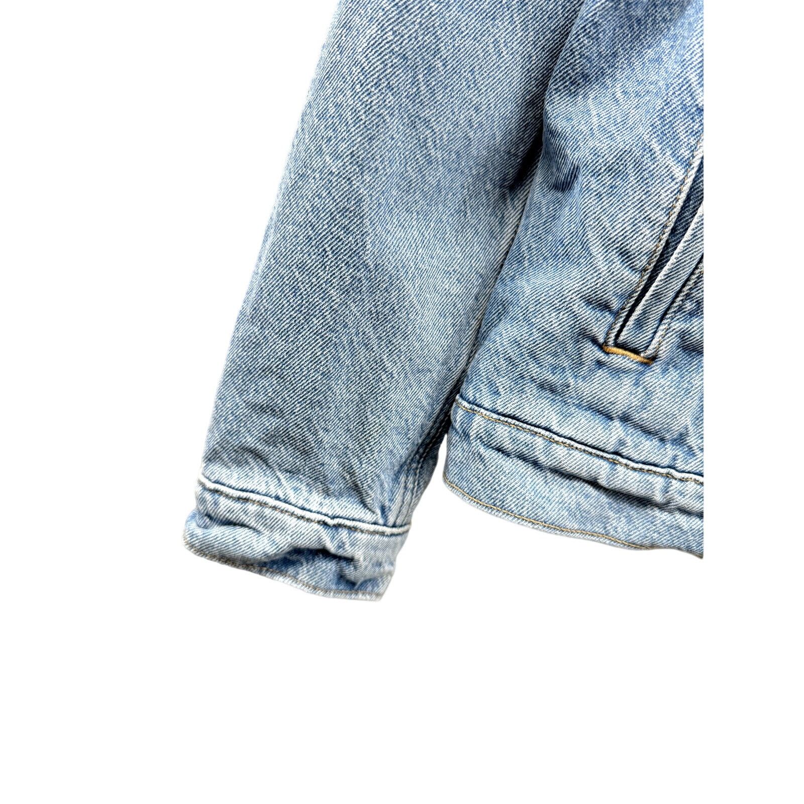 Levi's × Vintage Levi's Women's Studded Sherpa Lined Denim Trucker Jacket Size M / US 6-8 / IT 42-44 - 9 Thumbnail