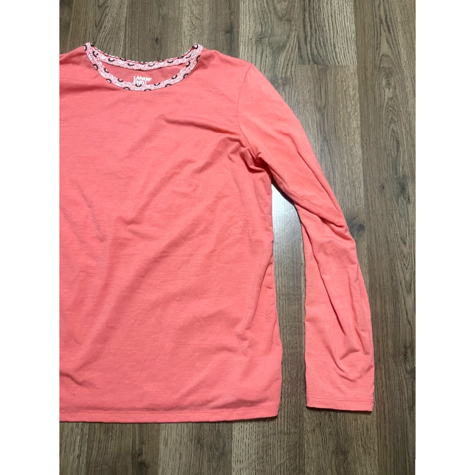 Lands' End Lands' End Pajama Set Womens Small Long Sleeve Pull On Multicolor Pink Black White Size S / US 4 / IT 40 - 6 Thumbnail