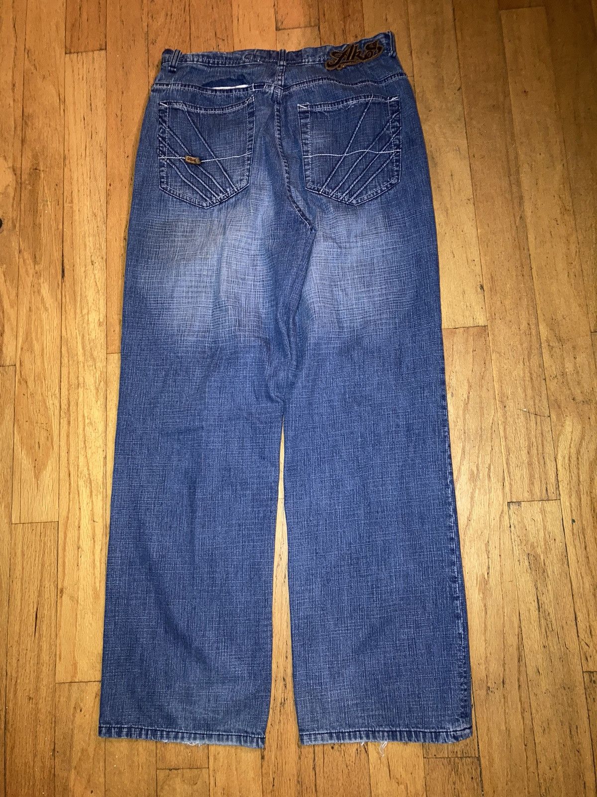 Akademiks × Vintage VTG Y2K AKADEMIKS Baggy denim jeans 34x30 Size US 34 / EU 50 - 6 Thumbnail