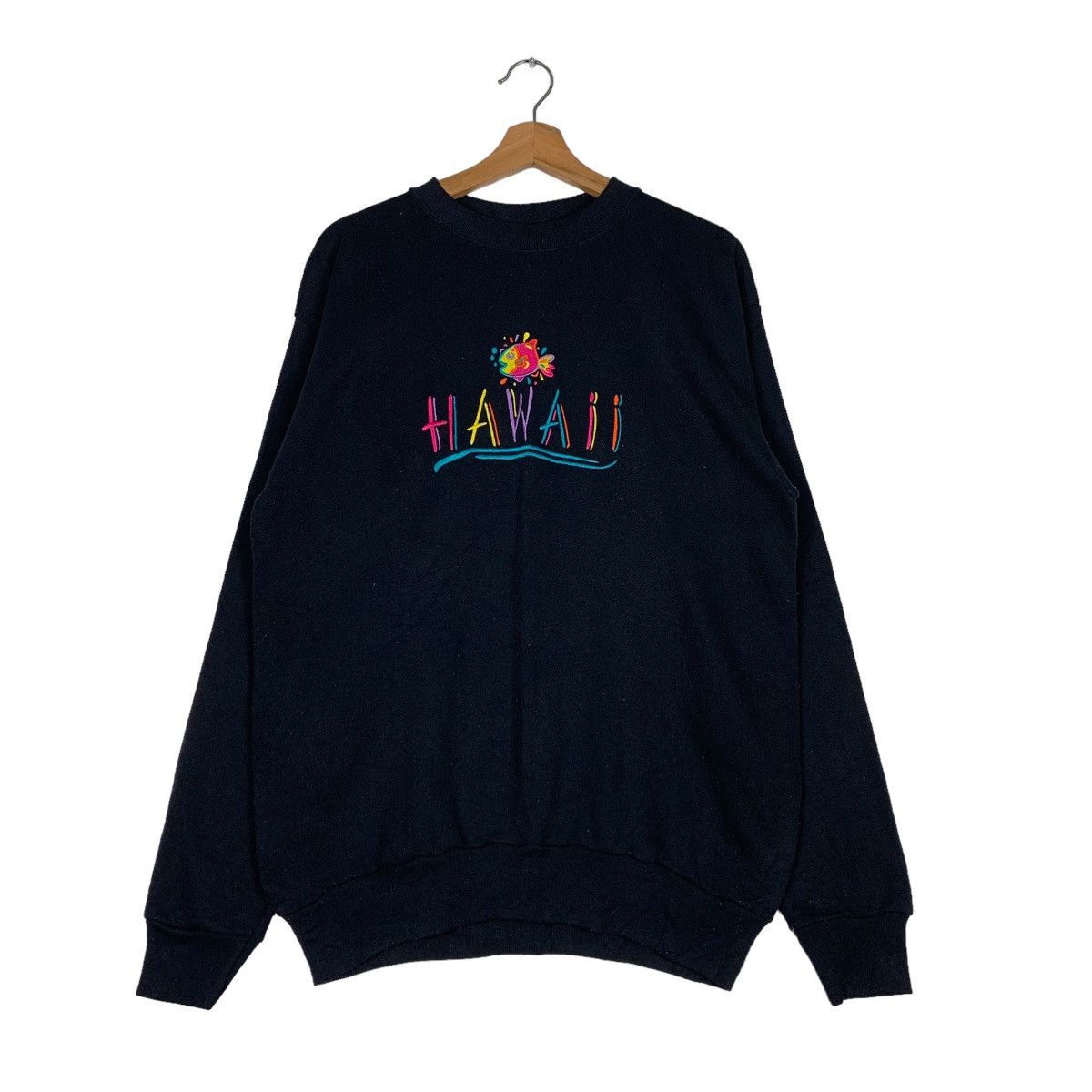 Vintage HRLA Los Angeles Hawaii Big Logo Sweatshirt #0695-C32 Size US M / EU 48-50 / 2 - 1 Thumbnail