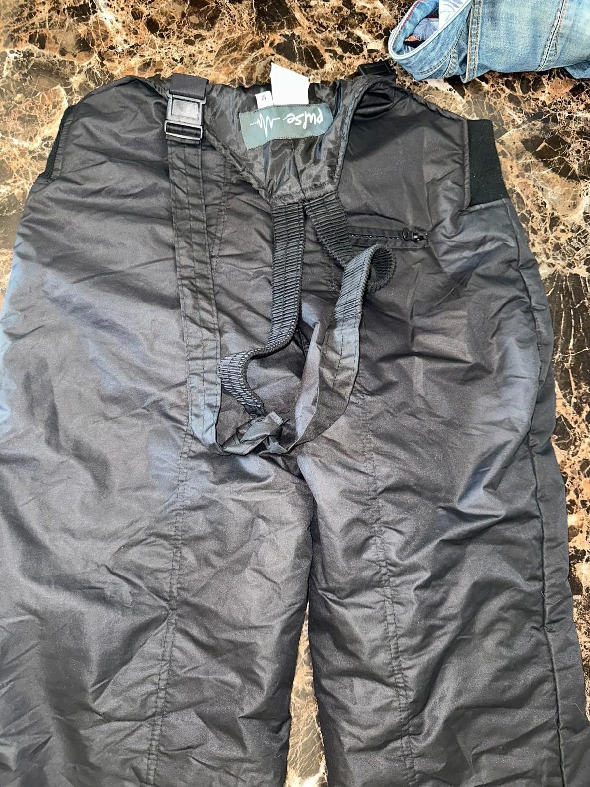 Pulse Pulse Snow Pants M | Black Insulated | Winter Sportswear Size US 32 / EU 48 - 8 Thumbnail