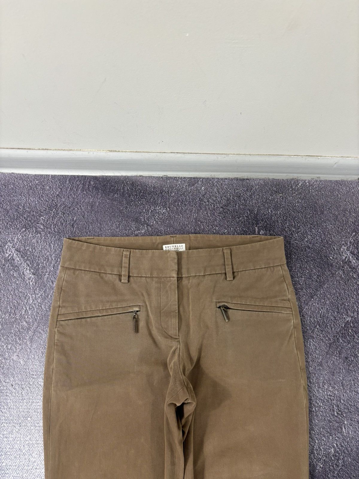 Brunello Cucinelli Brunello Cucinelli Women’s Italian Brown Ankle Chino Pants Size 27" / US 4 / IT 40 - 7 Thumbnail