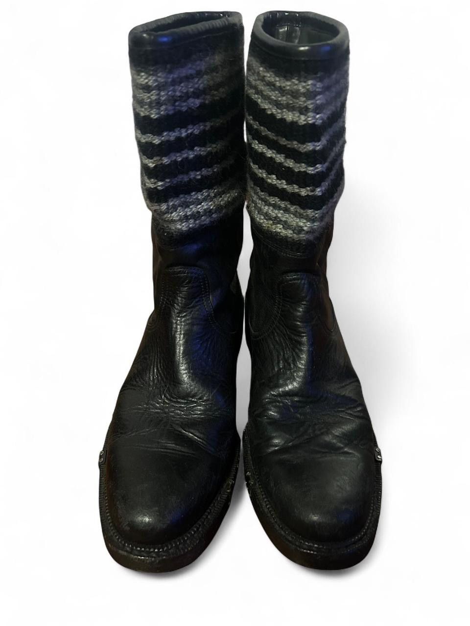 Number (N)ine number (n)ine aw07 "love god murder" leather pull up boots Size US 10.5 / EU 43-44 - 4 Thumbnail