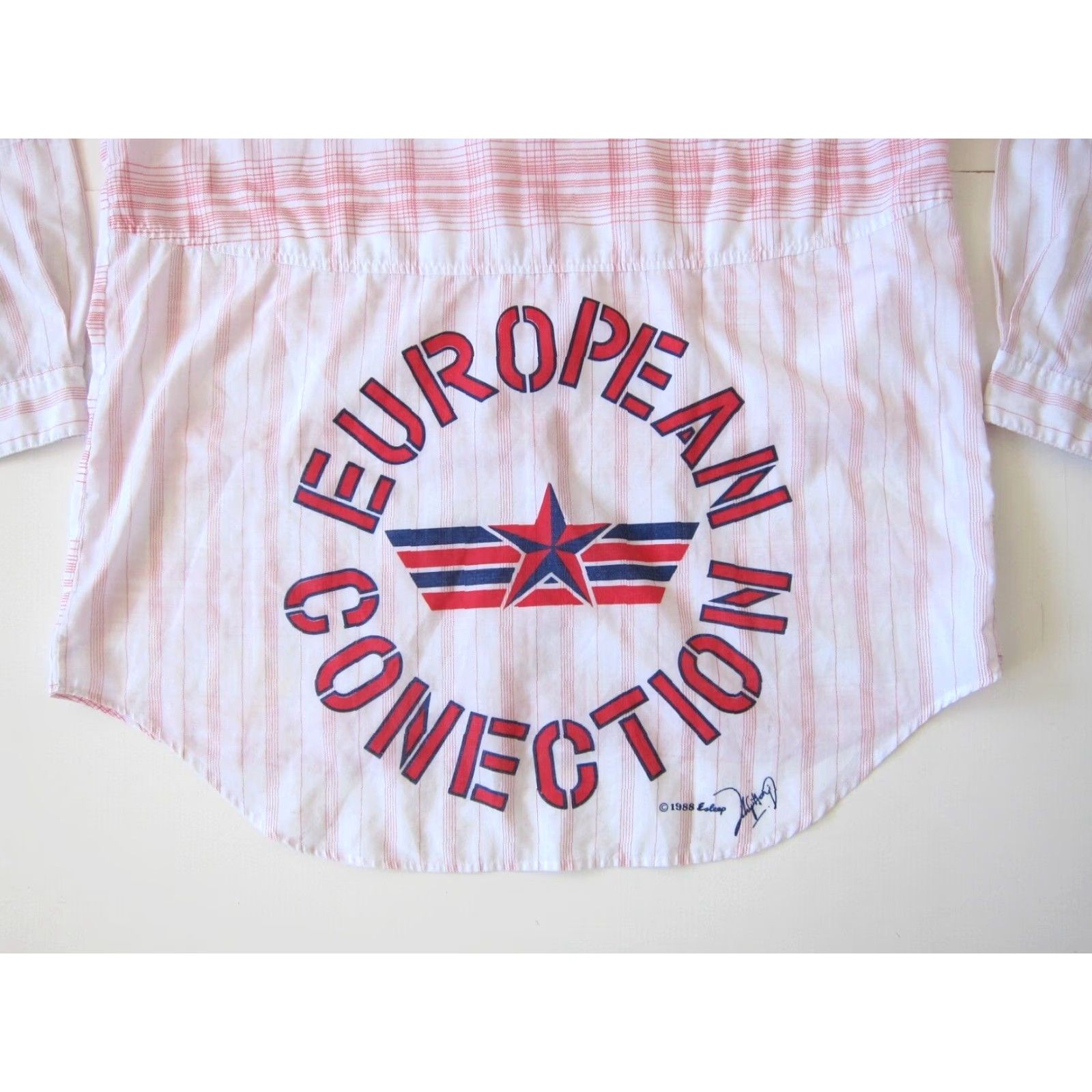 Vintage VINTAGE Esleep Club 1988 European Connection Red White Plaid Nightgown OS Shirt Nightgown Esleep Red 1980s Womens Size ONE SIZE - 4 Thumbnail