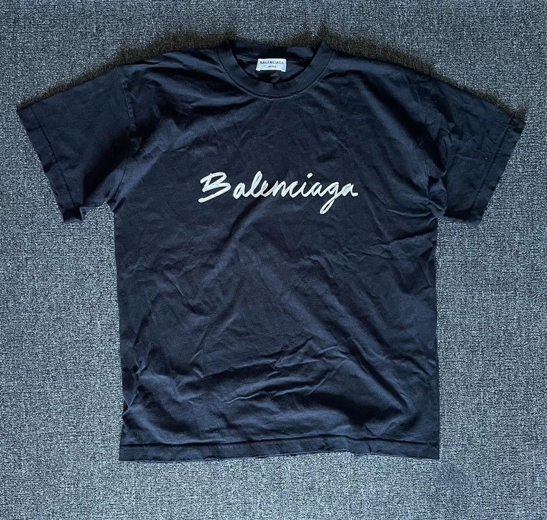 Balenciaga Oversized Distressed Short Sleeve Tee-yf